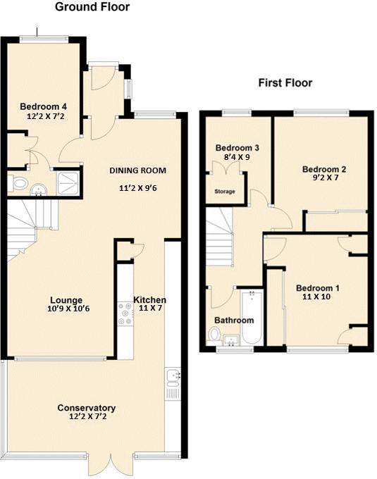 67, Poplar Grove, London floorplan