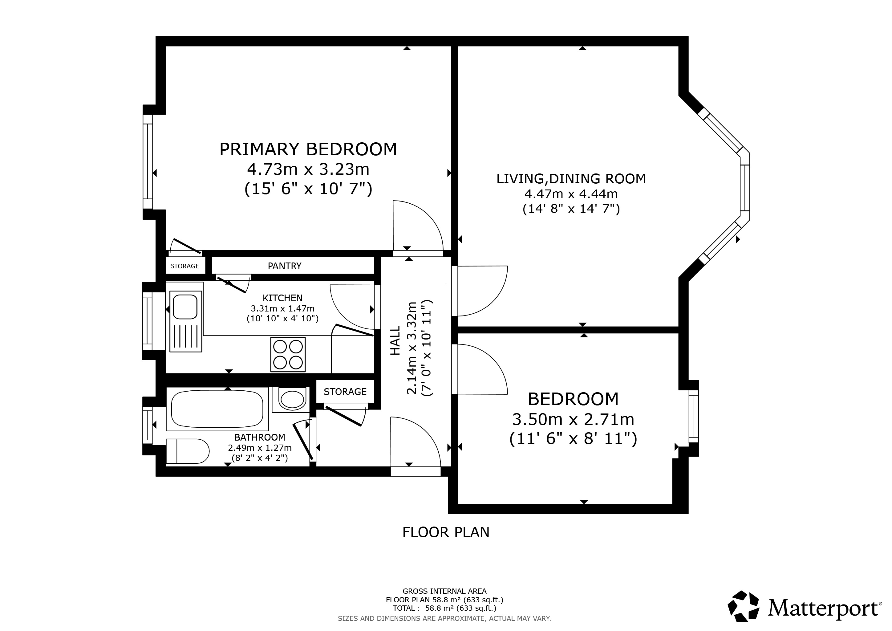 Earl Street, Flat 0/2, Scotstoun floorplan