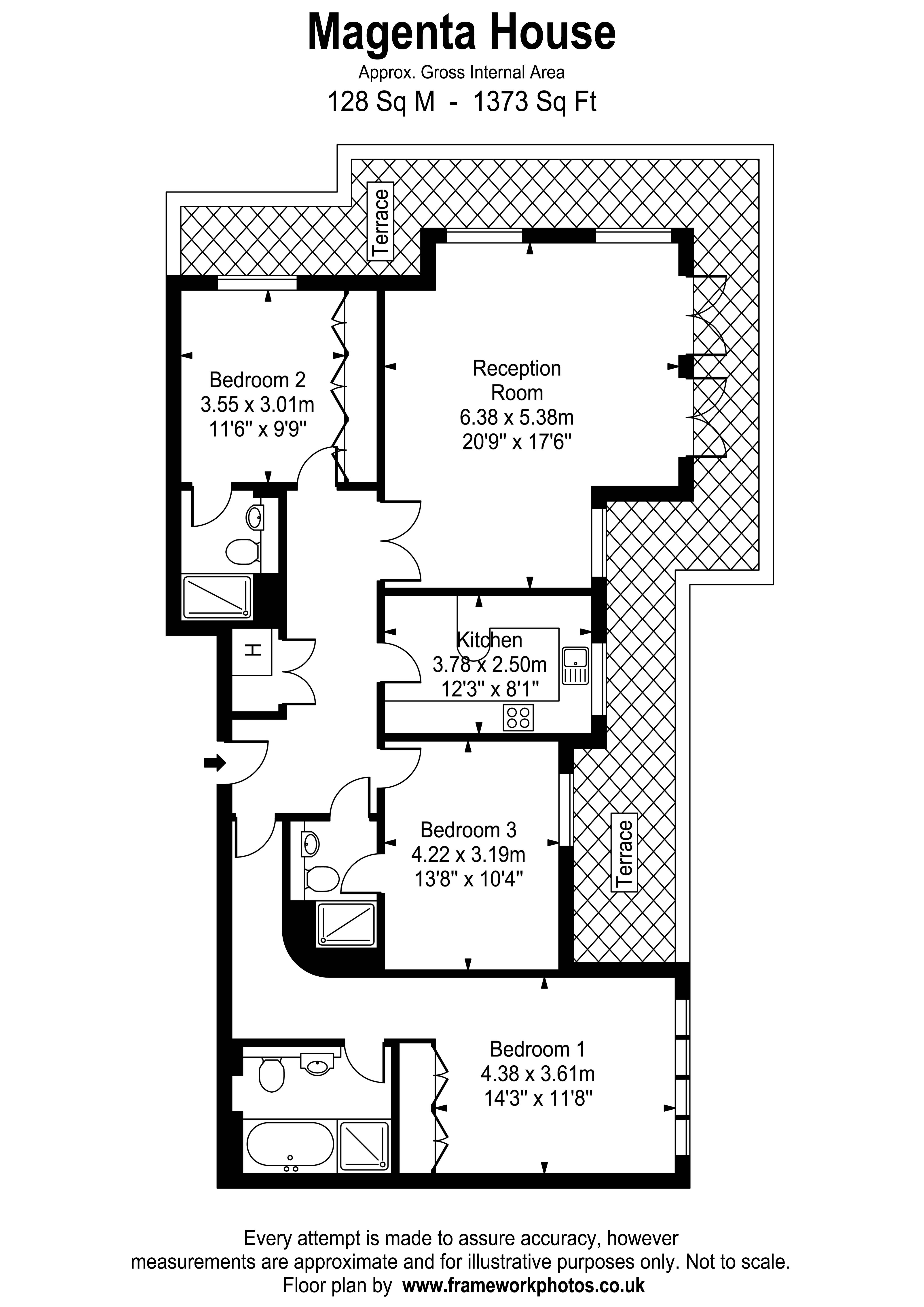 26, Magenta House, Kew floorplan