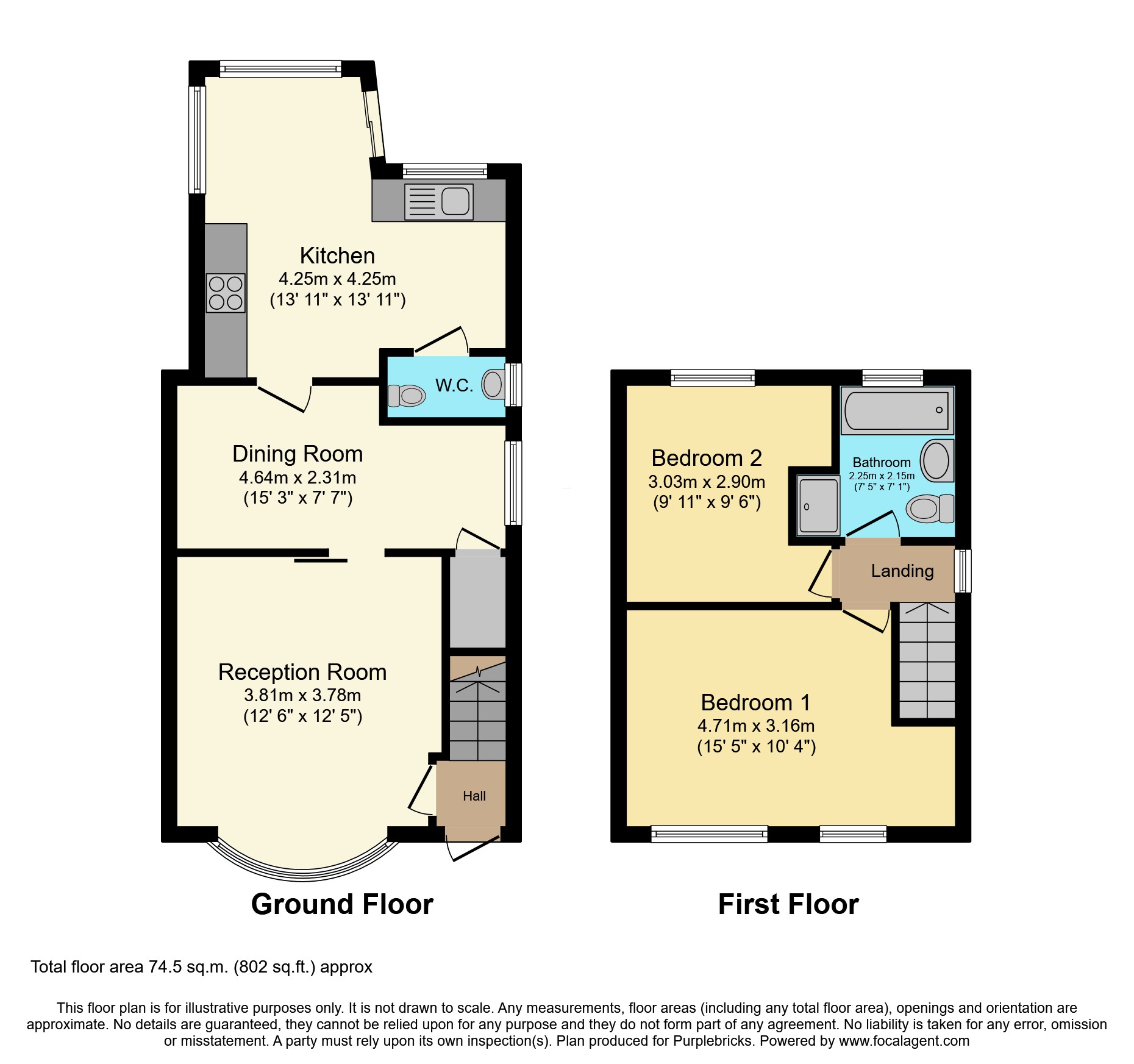 31, Swinburn Road, Stockton-on-Tees floorplan