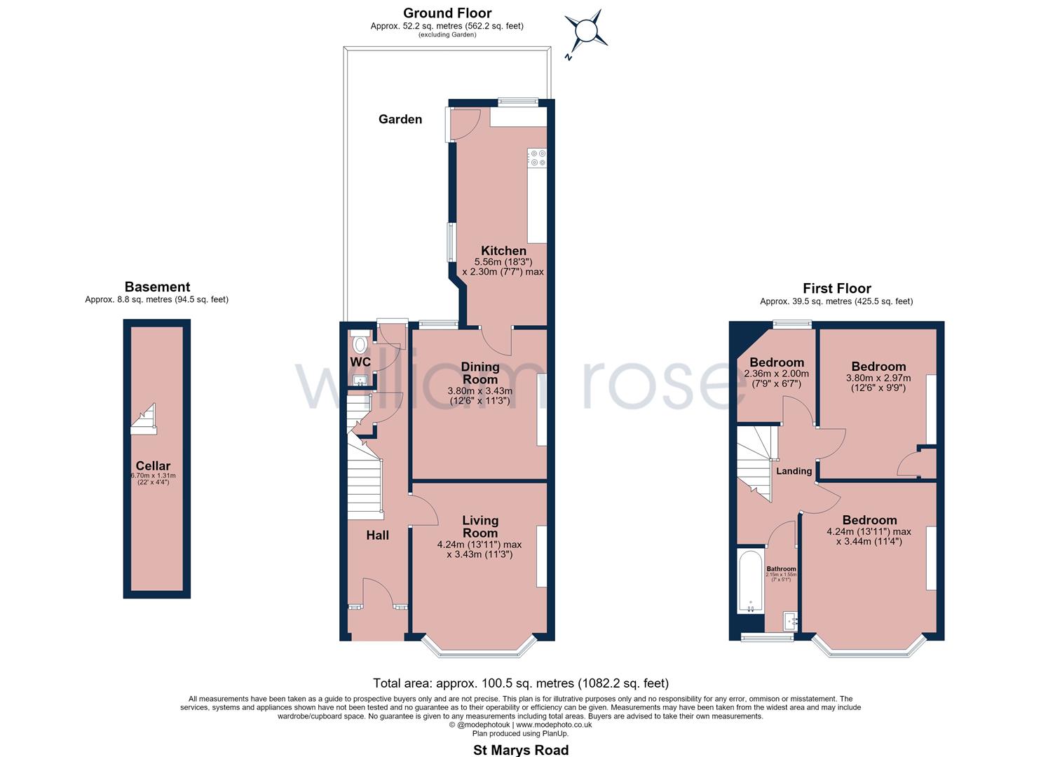 St. Mary's Road, London floorplan