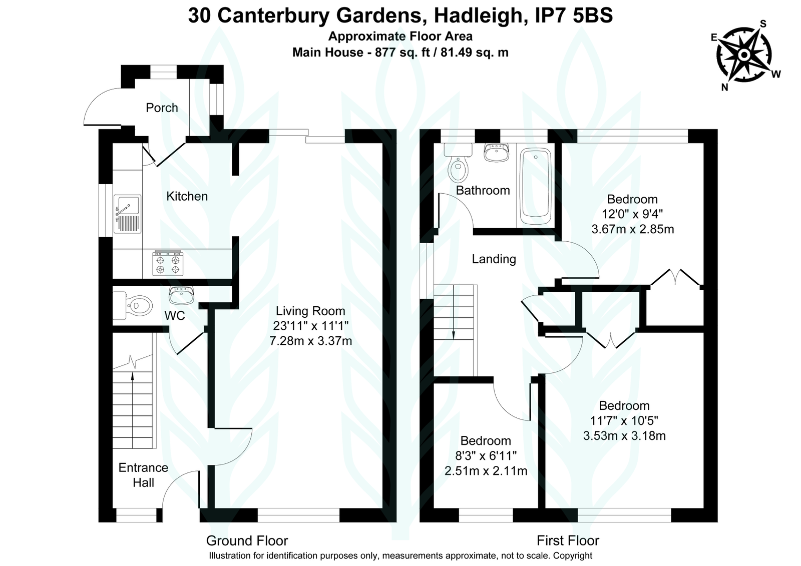 30, Canterbury Gardens, Ipswich floorplan