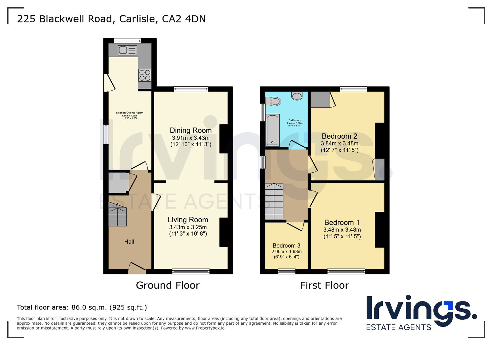 225, Blackwell Road, Carlisle floorplan