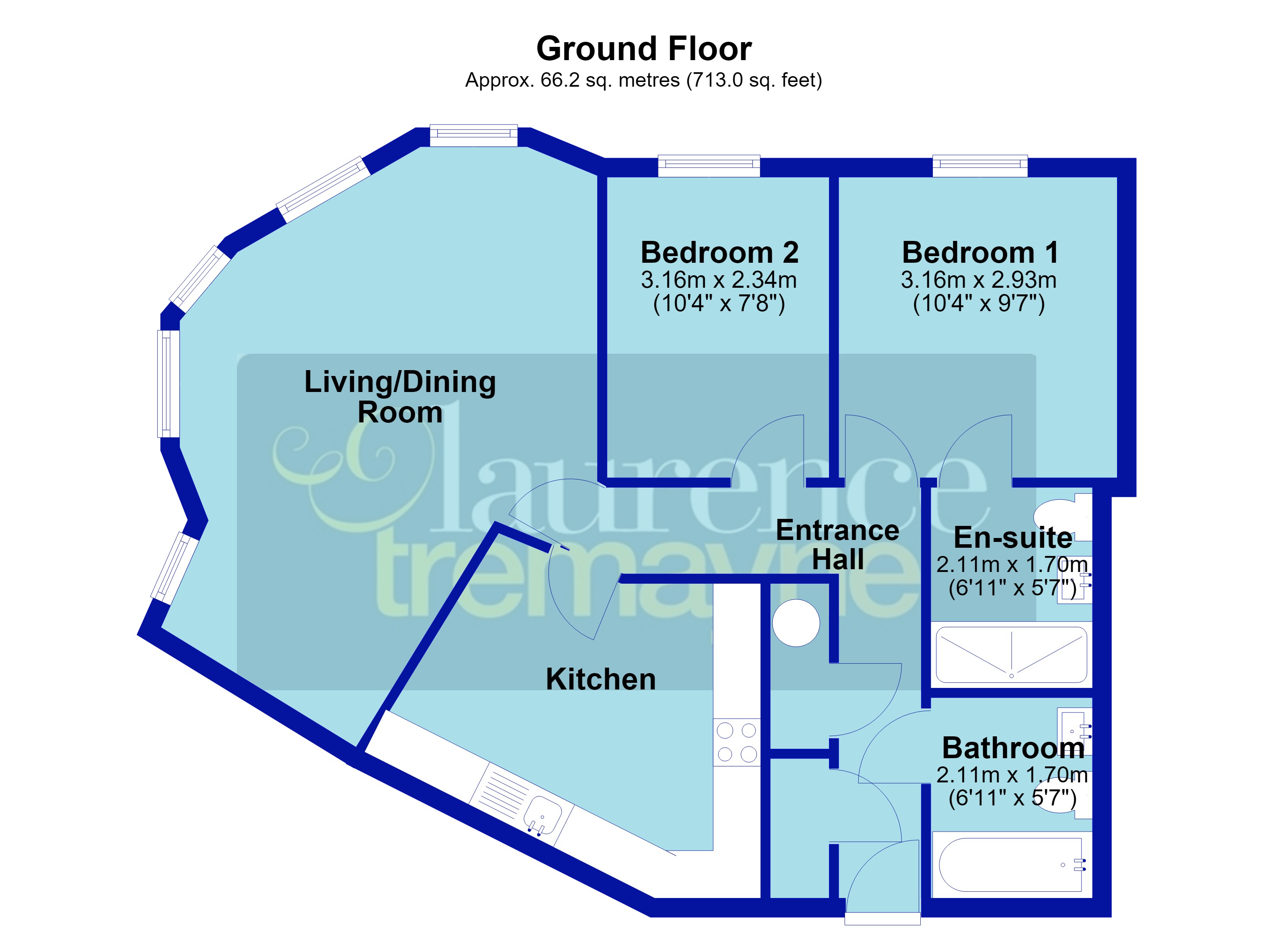Flat 1,, Timken Lodge, DAVENTRY floorplan