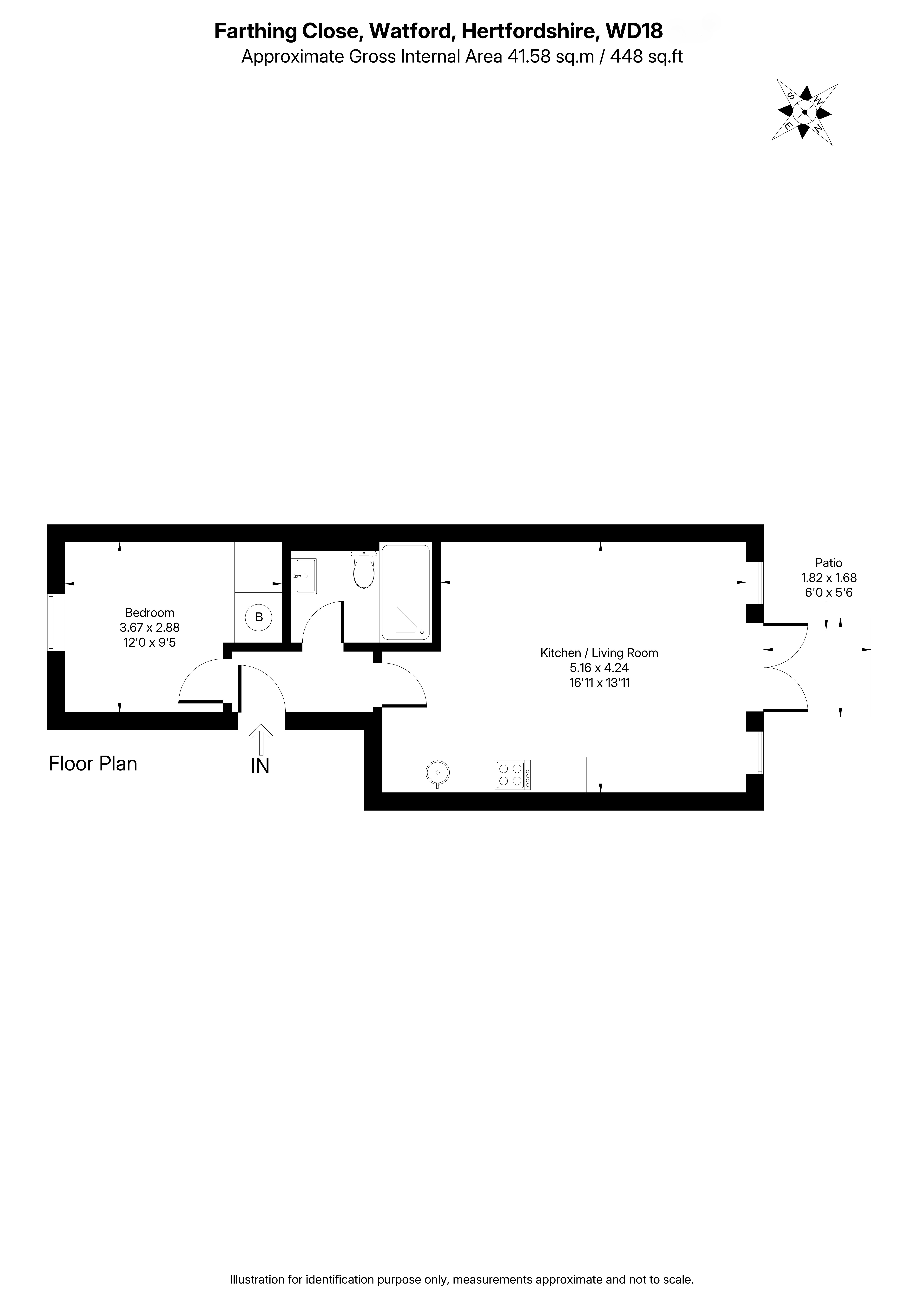 37, Farthing Close, Hertfordshire floorplan