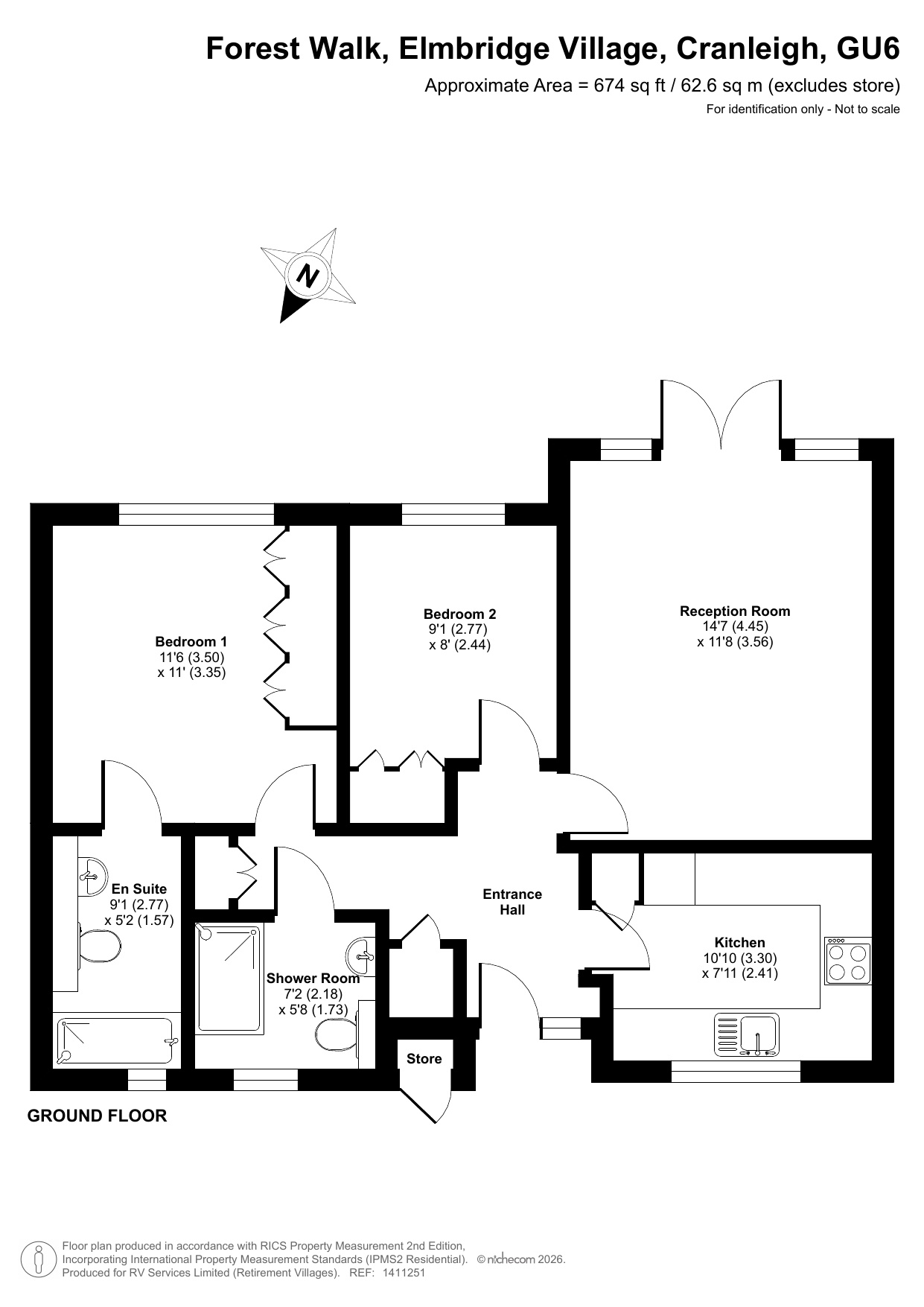 7, Forest Walk, Elmbridge Village floorplan