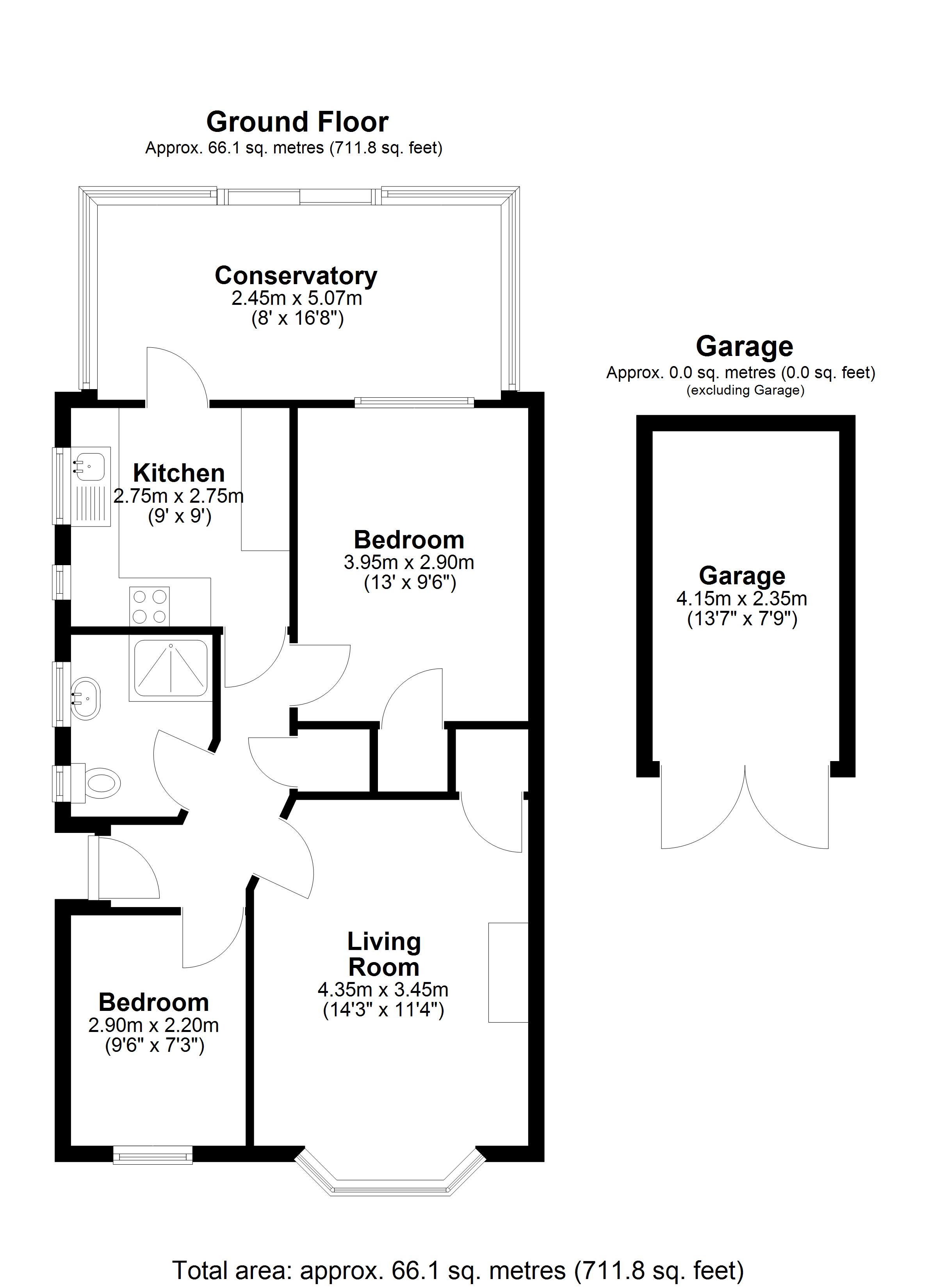 6, Selbourne Avenue, Addlestone floorplan