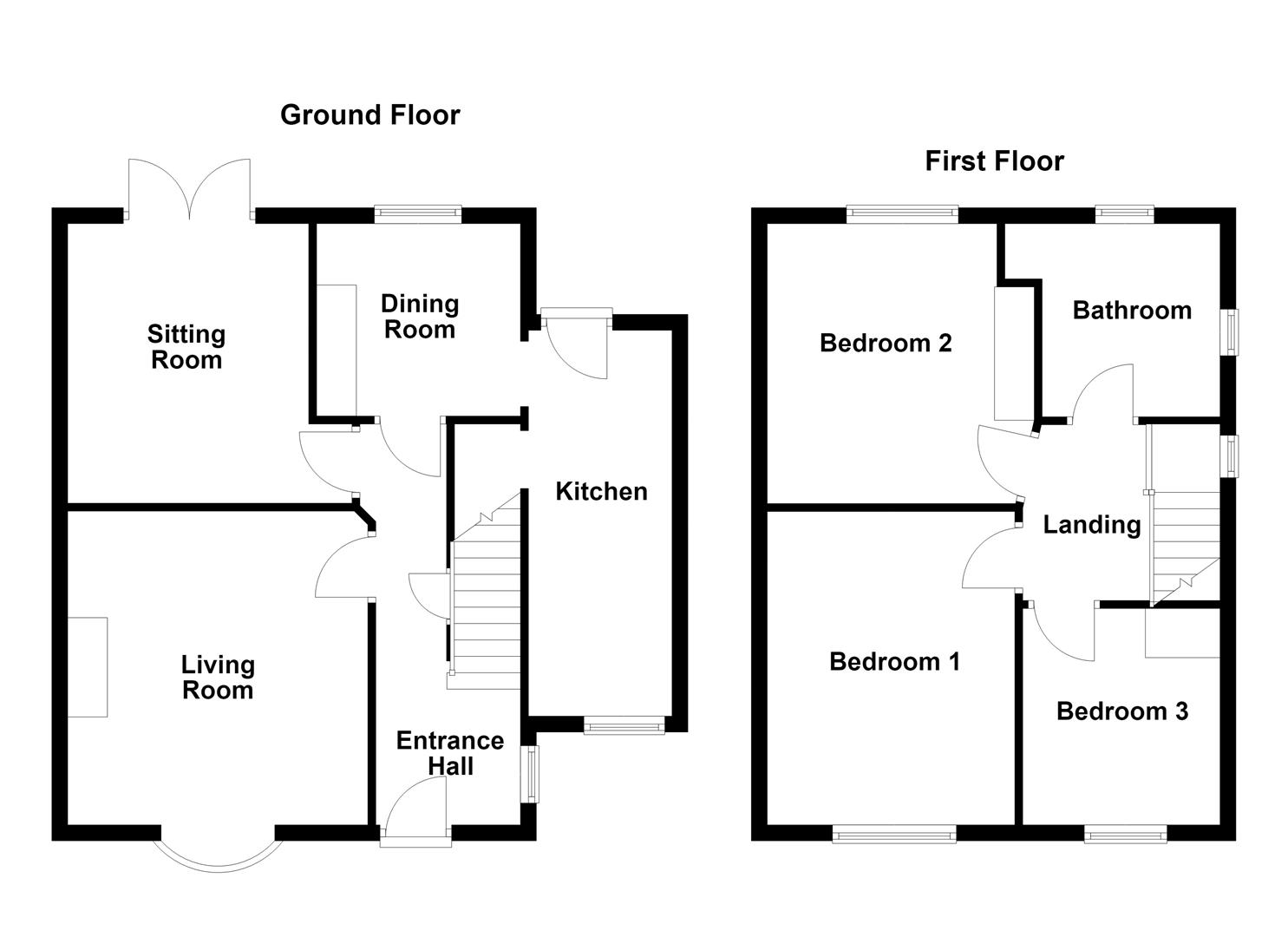 128, Meadway, Pontefract floorplan