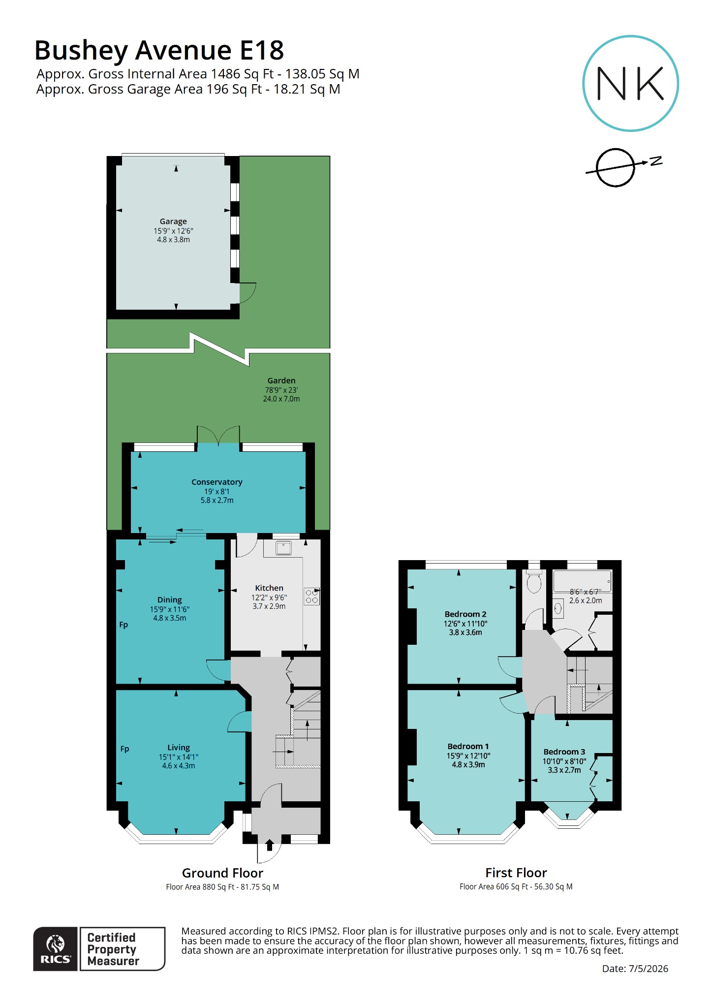 52 Bushey Avenue, South Woodford, London floorplan