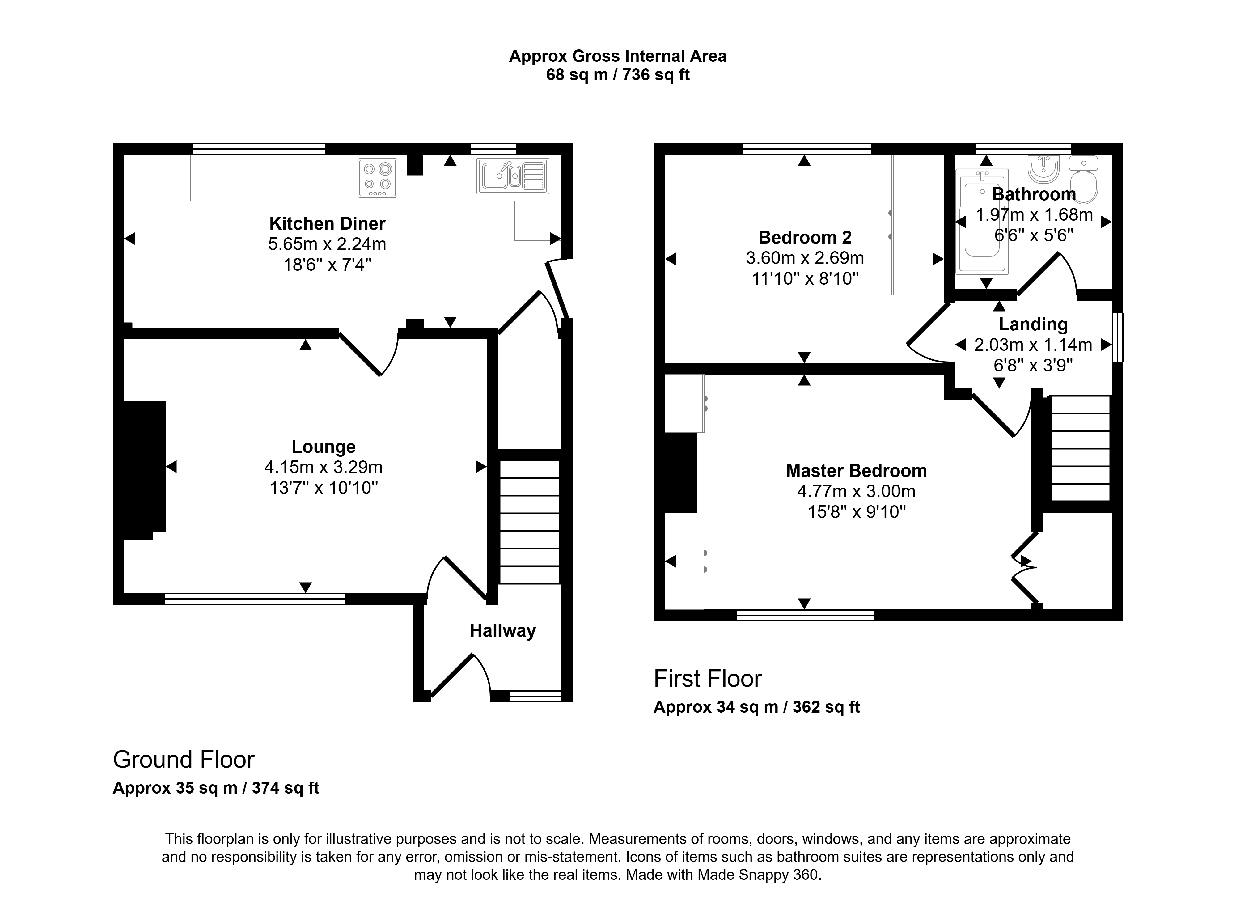 66, Meadow Drive, Newcastle upon Tyne floorplan