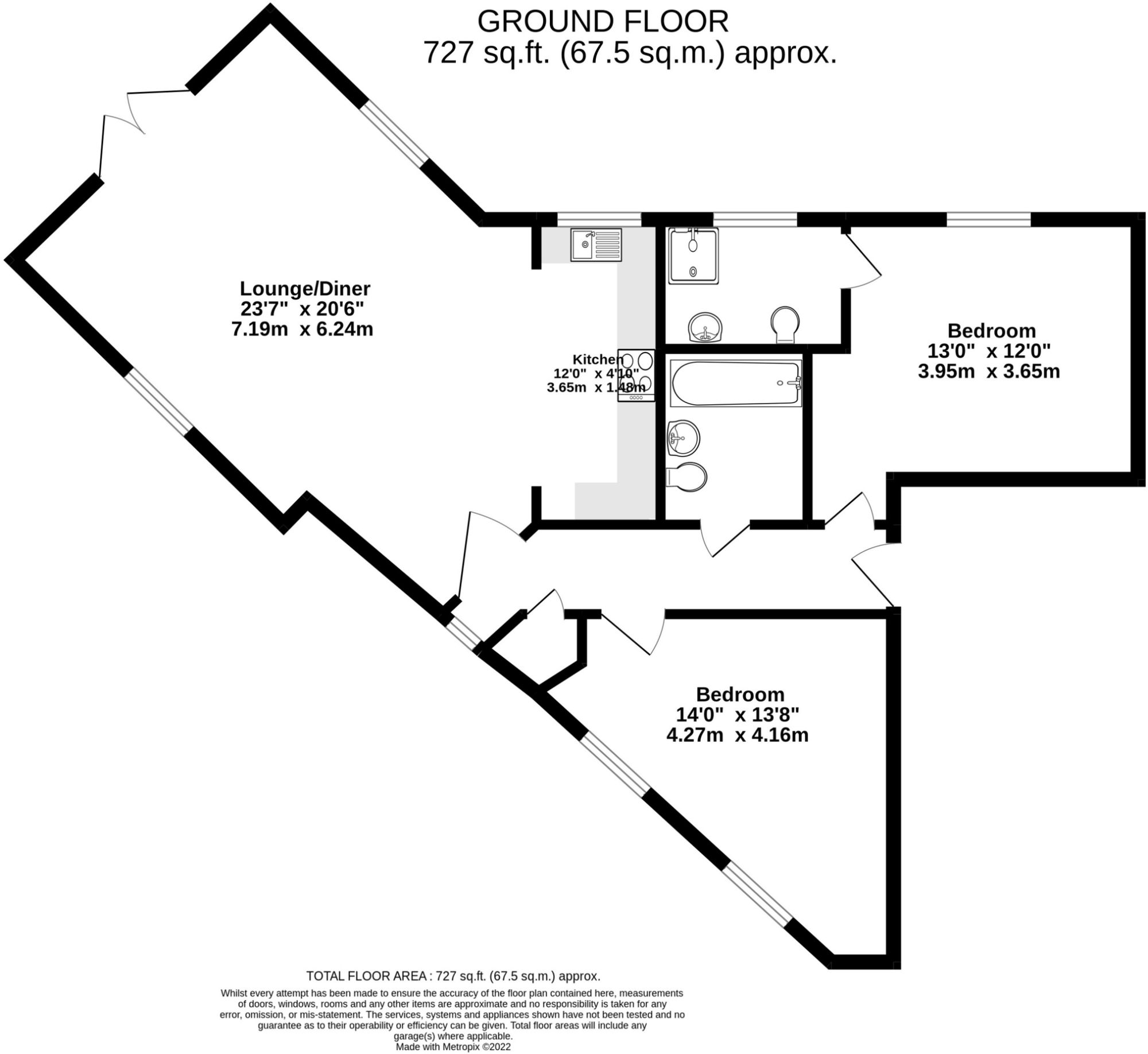 Flat 1, Wynne Court, Watford floorplan