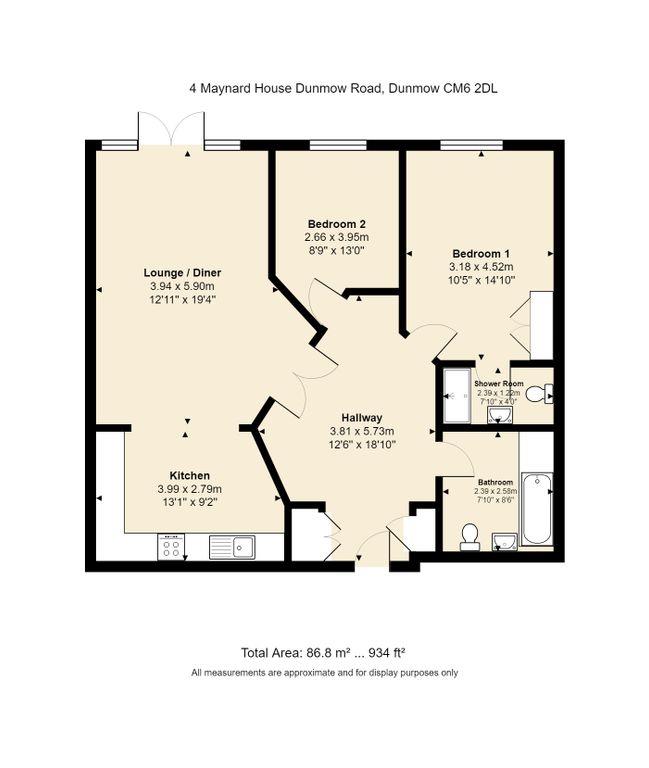 4 Maynard House, Dunmow Road, Dunmow floorplan