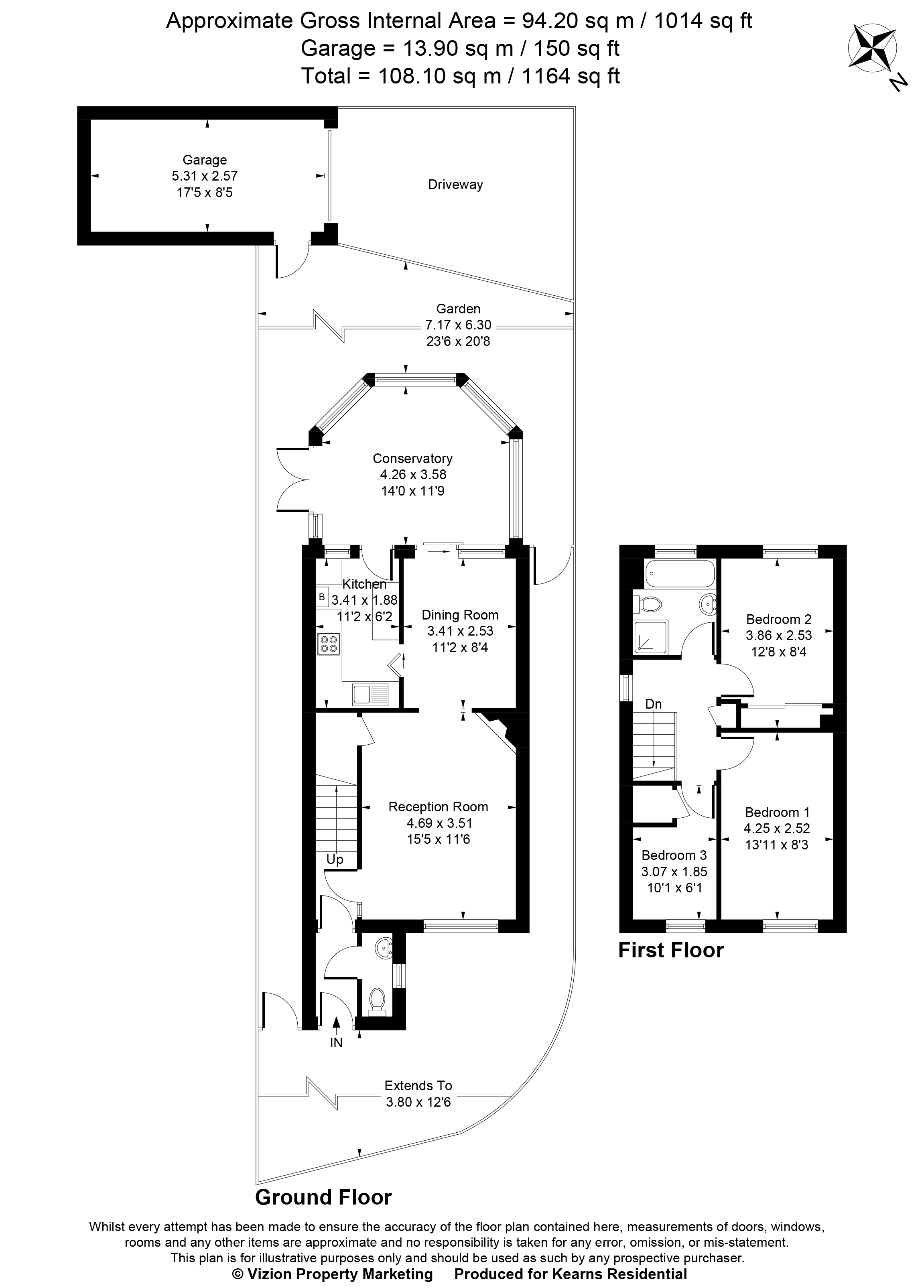 33, Rowlheys Place, West Drayton floorplan