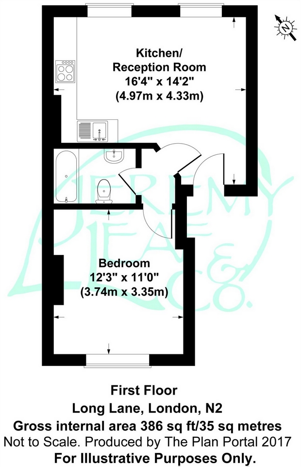 1 Bedrooms Flat for sale in Long Lane, East Finchley N2