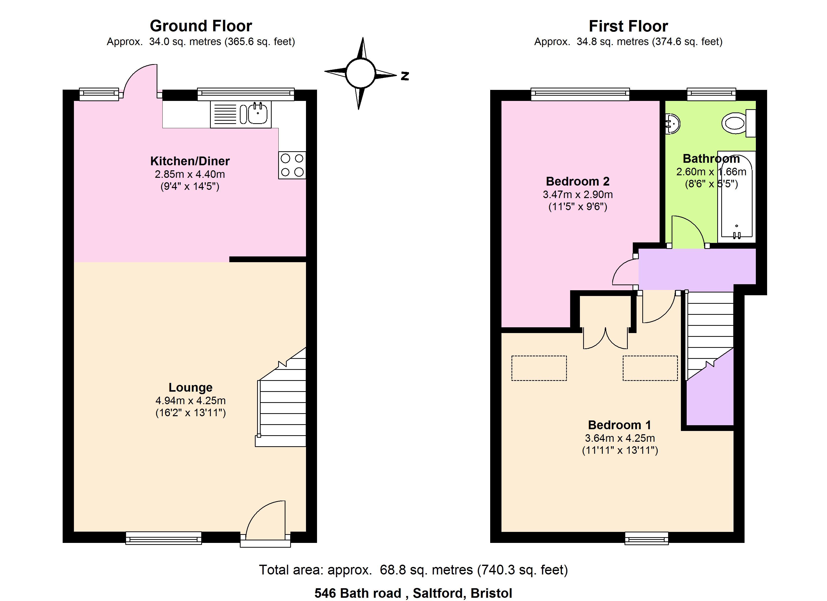 2 Bedrooms Semi-detached house for sale in Bath Road, Bristol BS31