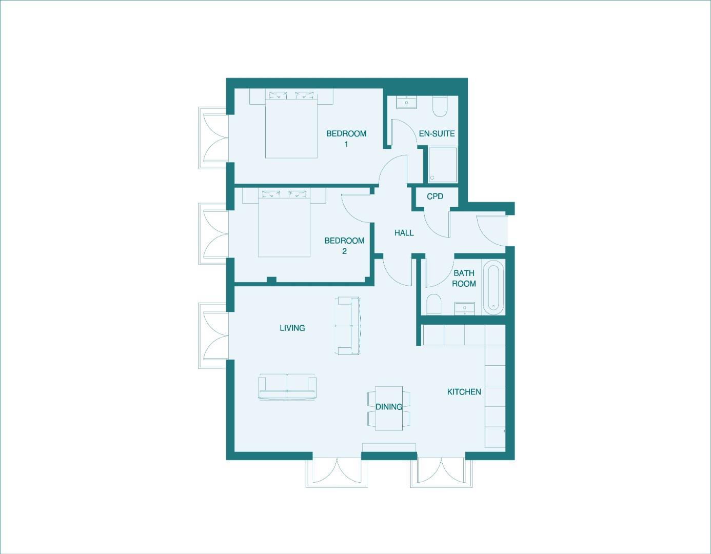 Flat 18 The Grand, Broadway, Leigh-On-Sea floorplan