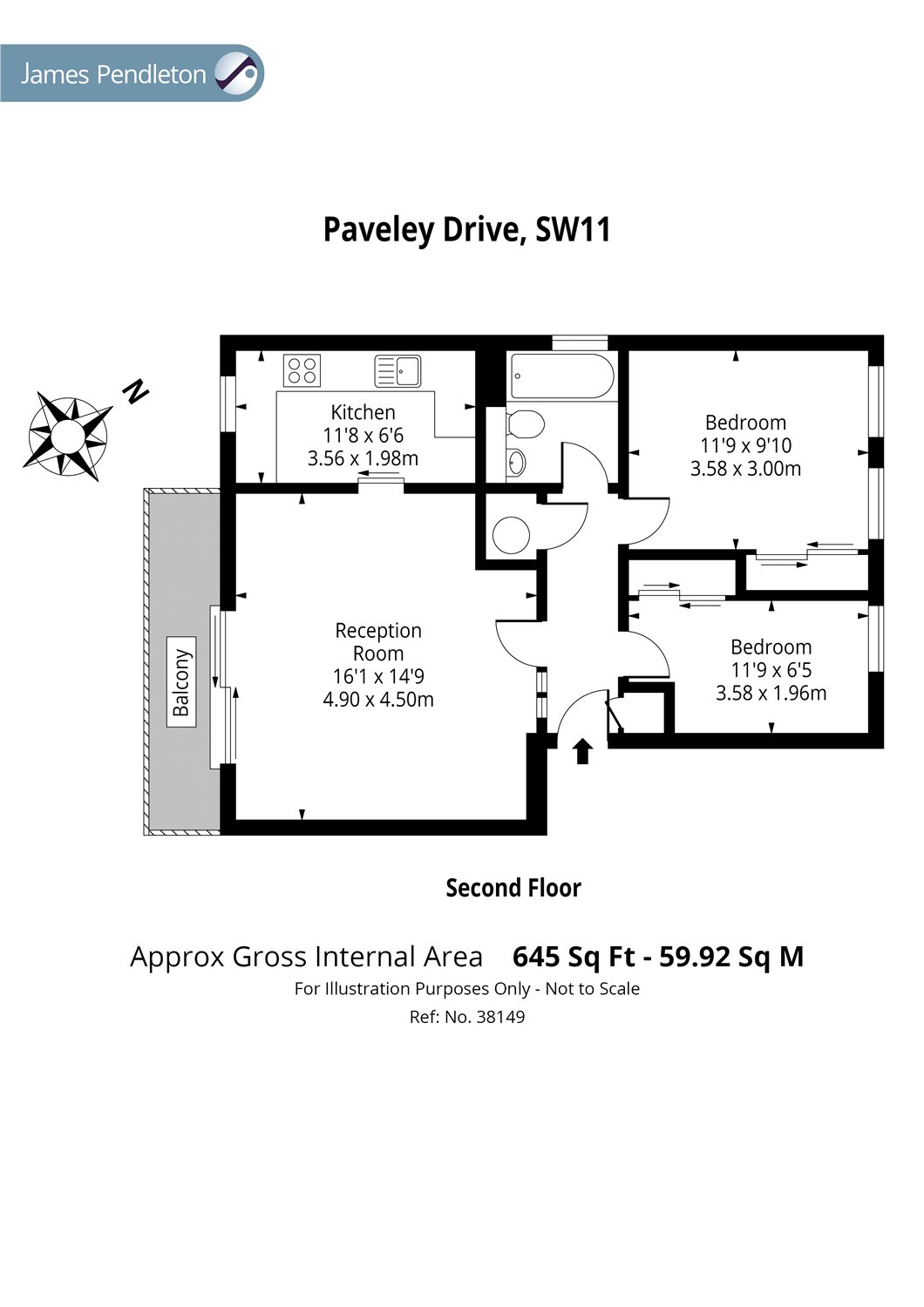 2 Bedrooms Flat for sale in Paveley Drive, Morgans Walk SW11