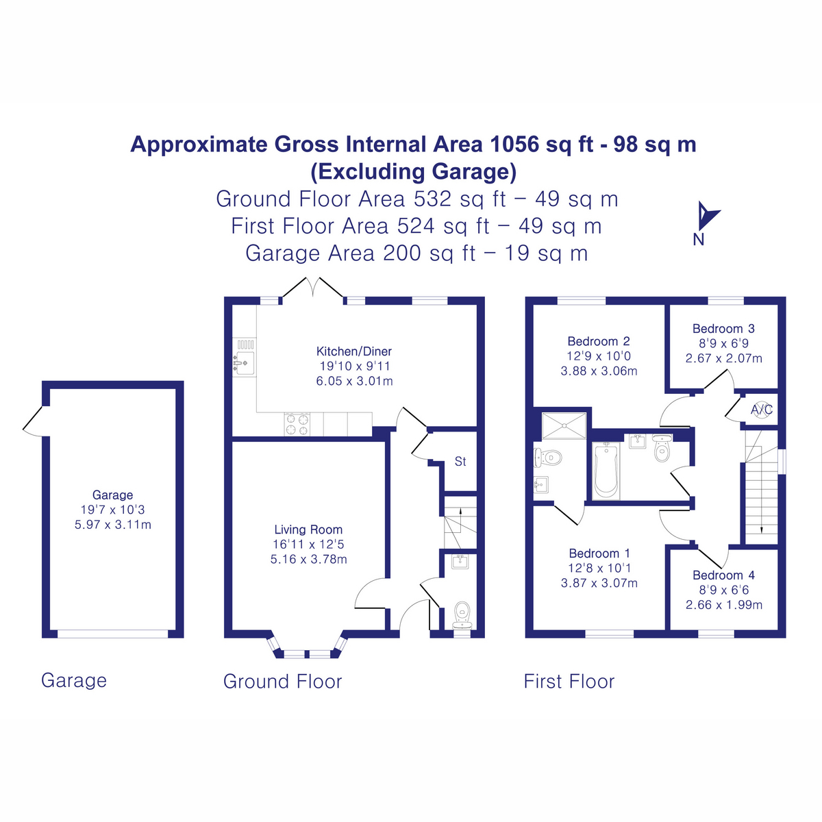 18, Violet Close, Ambrosden floorplan