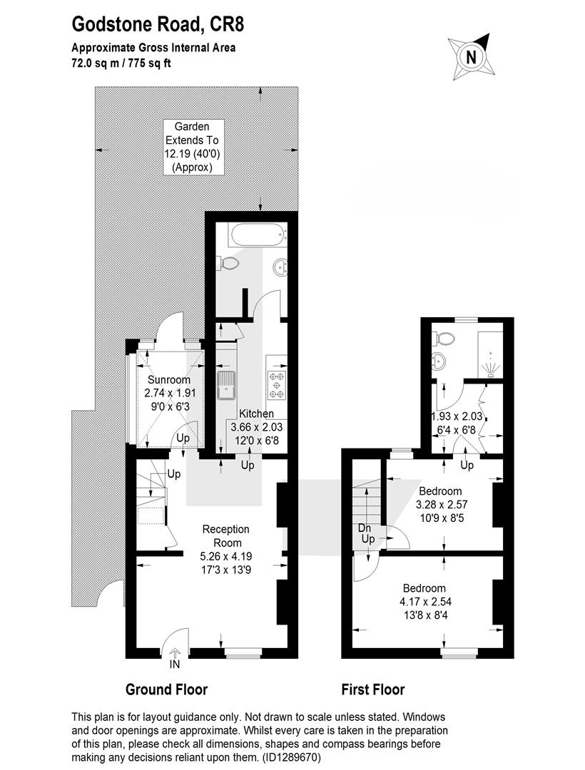 1 Leonard Cottages, Godstone Road, Kenley floorplan