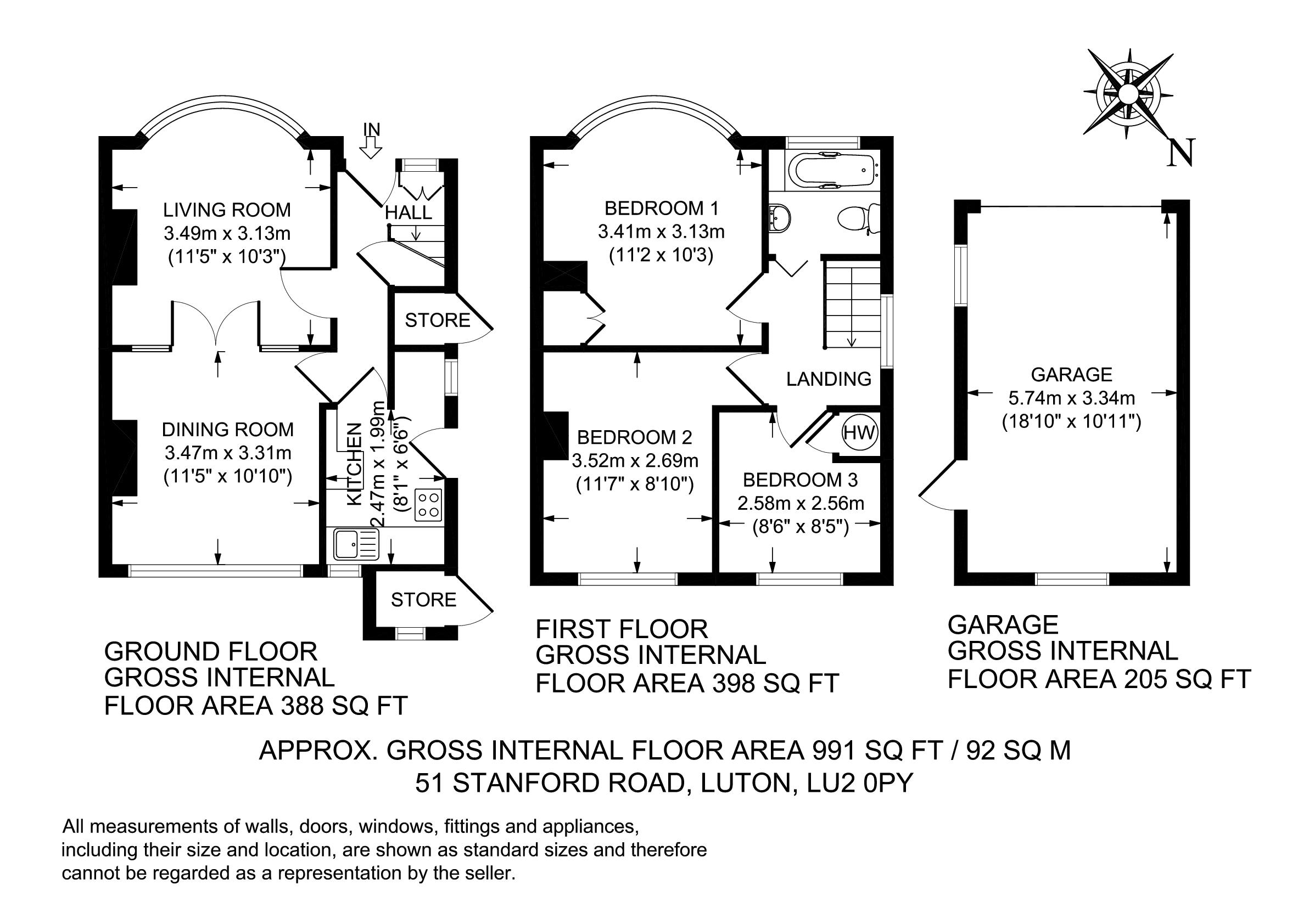 3 Bedrooms  to rent in Stanford Road, Luton LU2