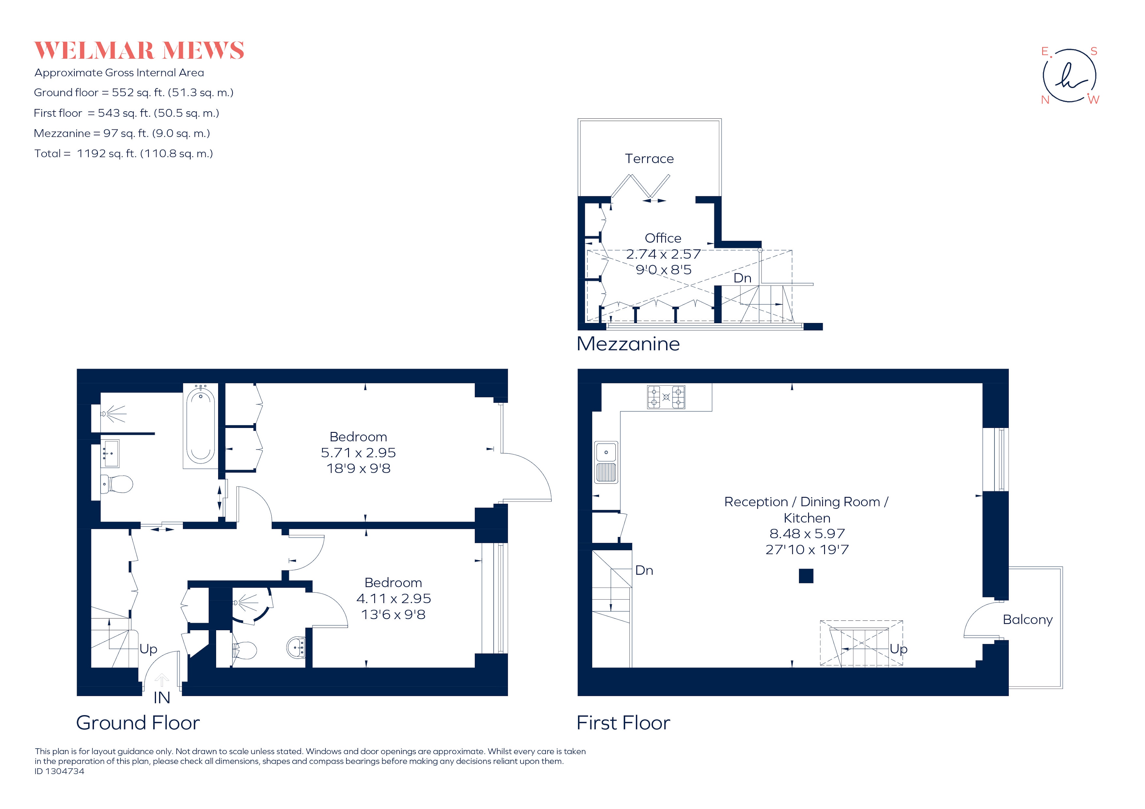 7, Welmar Mews, London floorplan