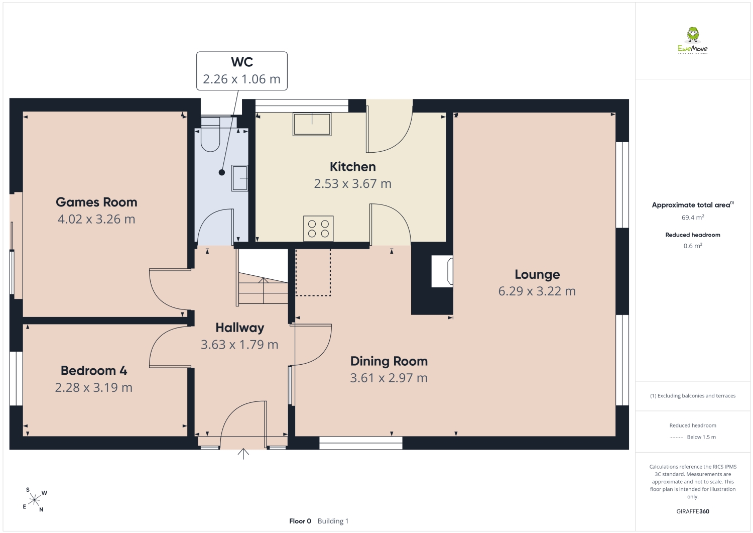 59, St James Avenue, Chester floorplan
