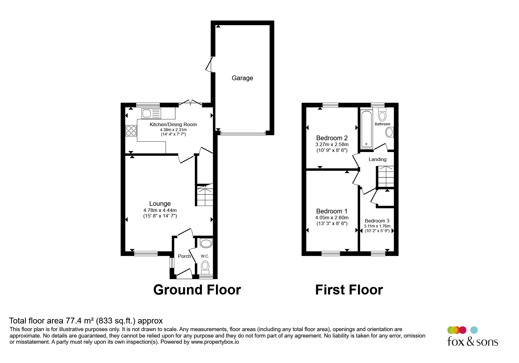 9, Andersen Close, Fareham floorplan