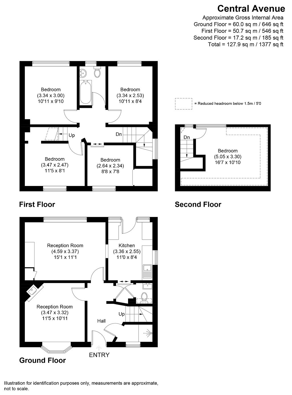 55, Central Avenue, Birmingham floorplan