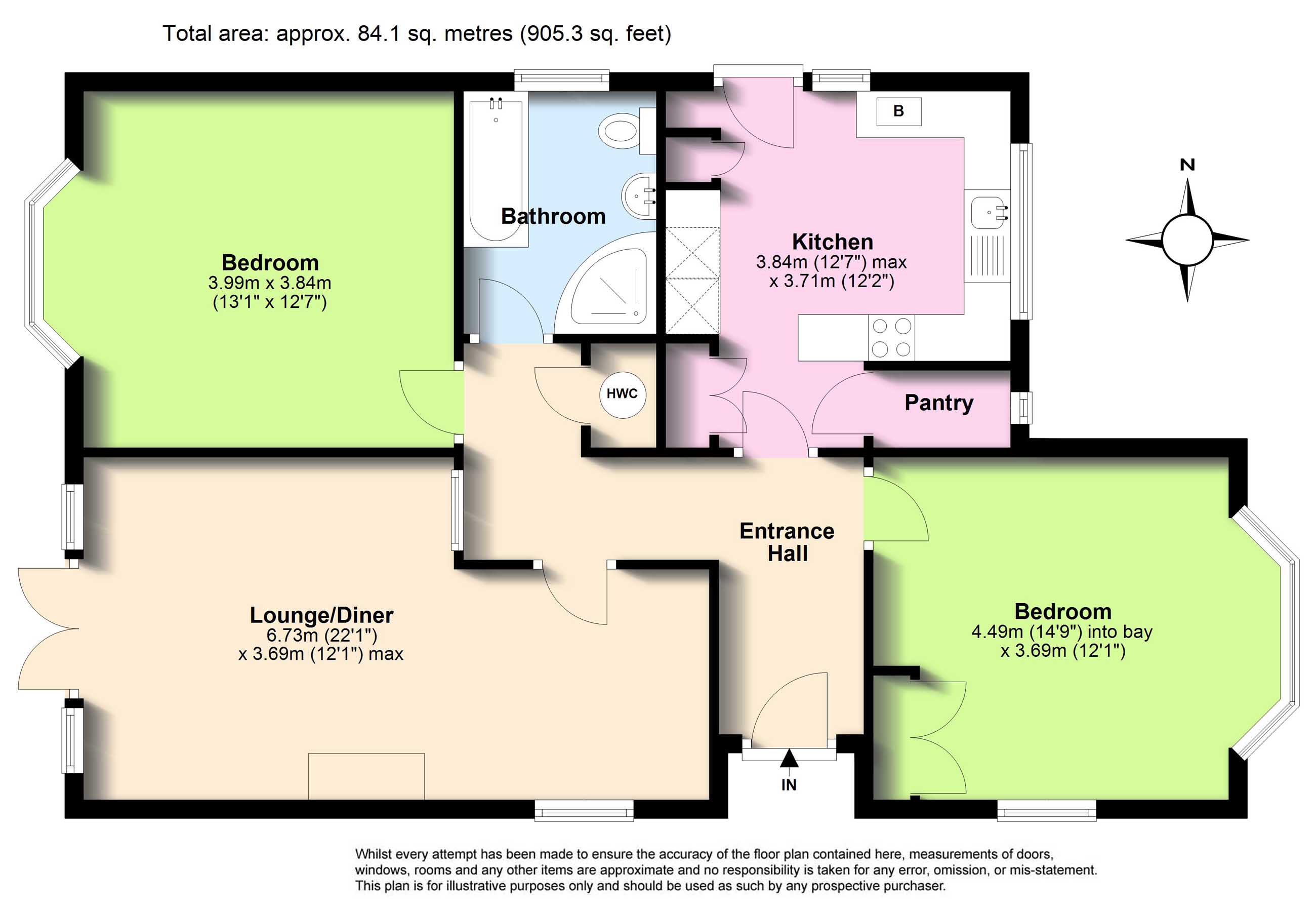 3, Sandown Close, Worthing floorplan