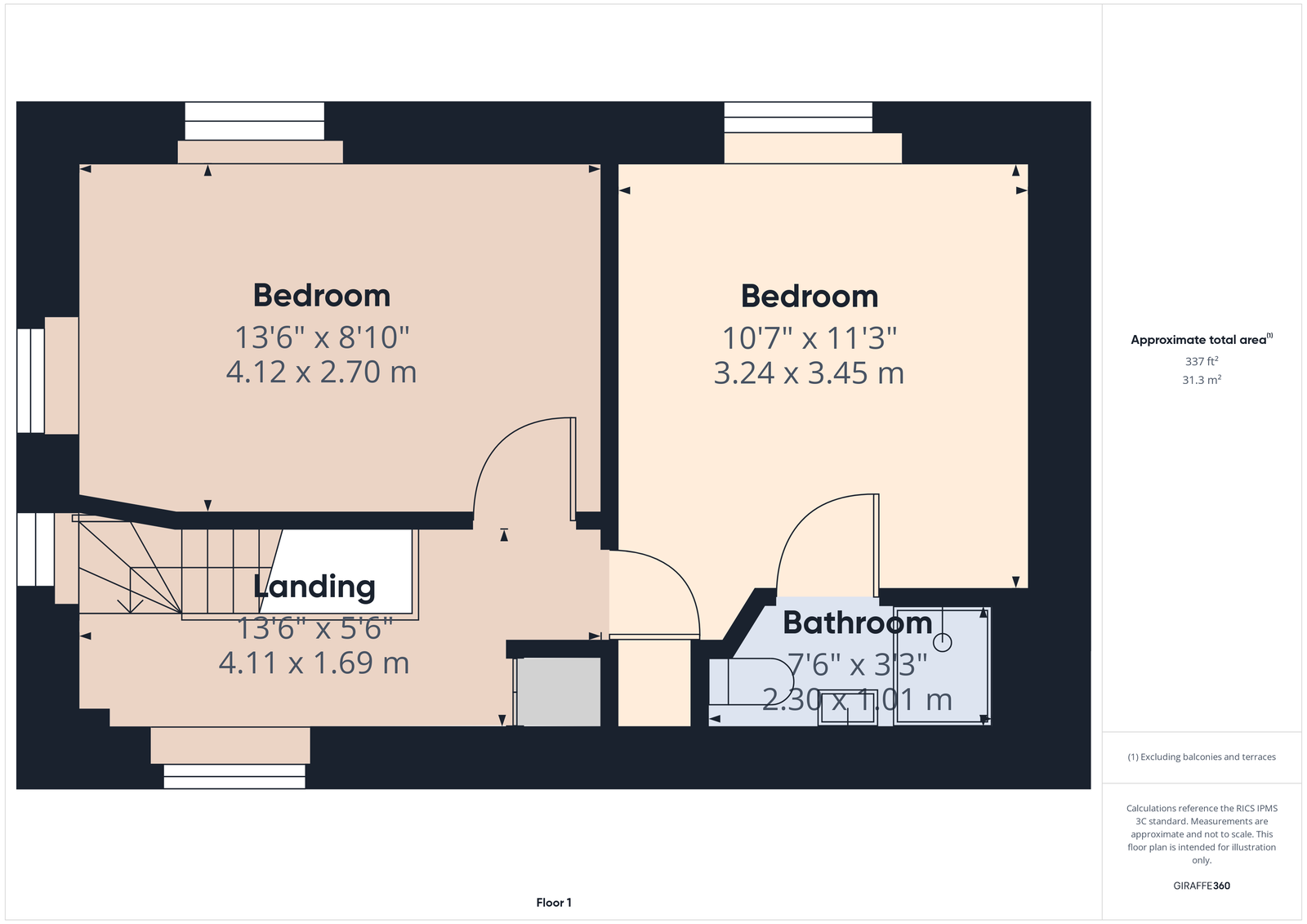 Coastline, 14,Flat 6, Cleveland Road, Paignton floorplan