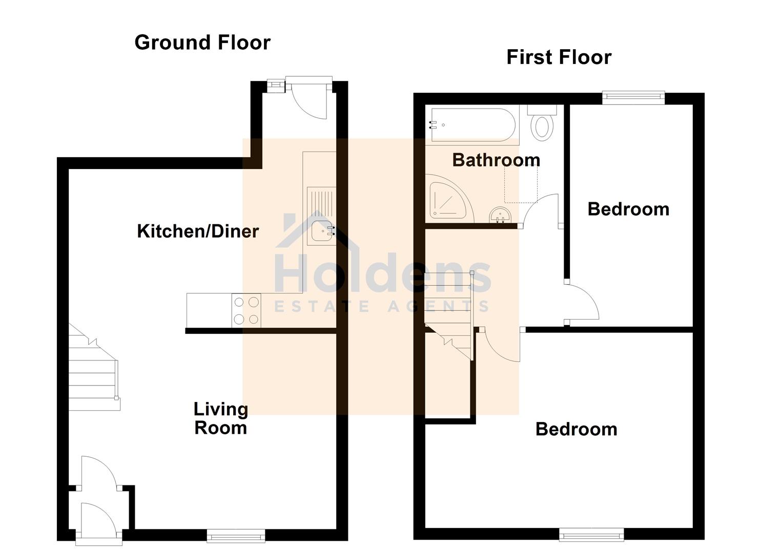 Preston Road, Longridge, Preston PR3, 2 bedroom terraced house for sale