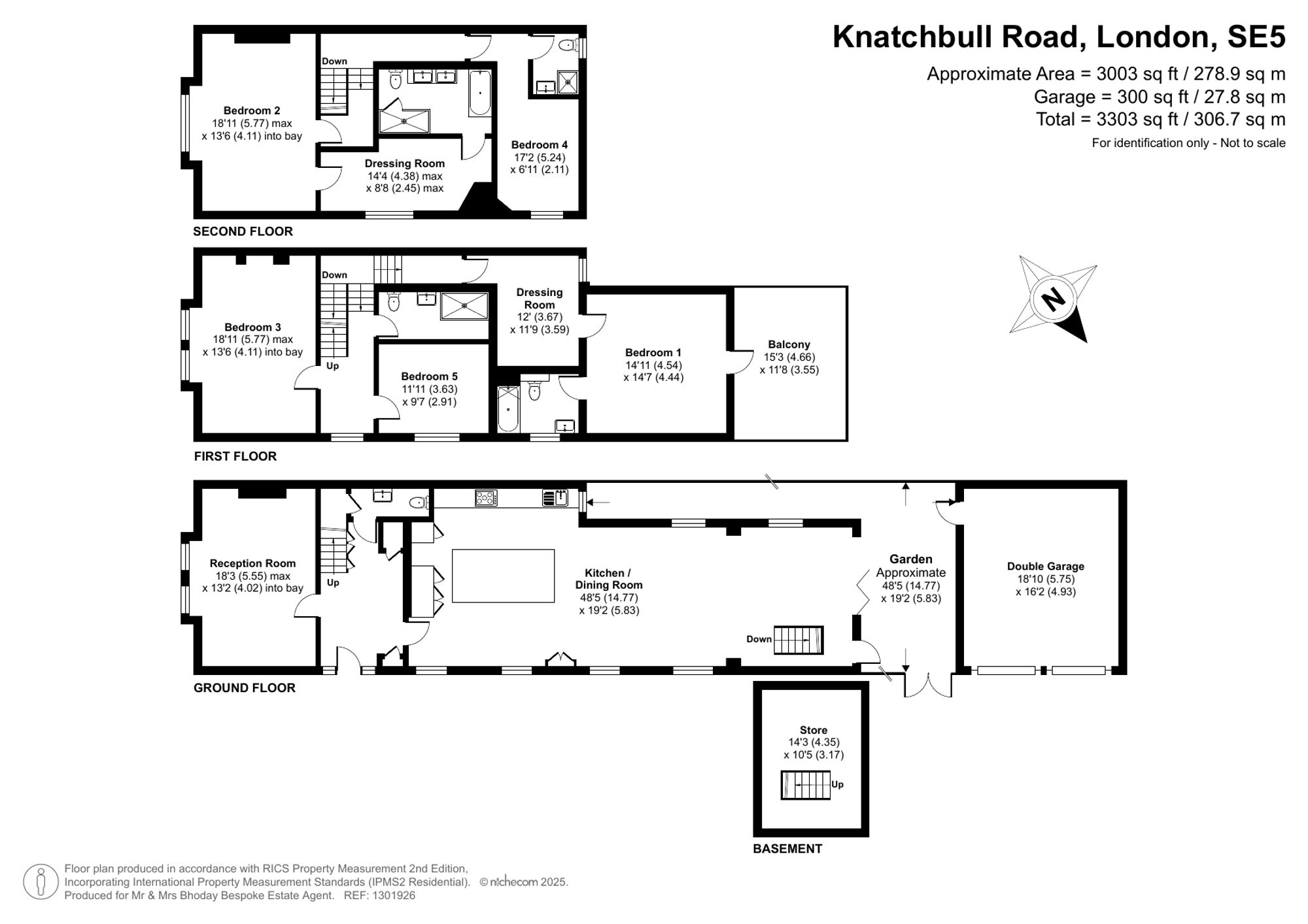 38 Knatchbull Road, London floorplan