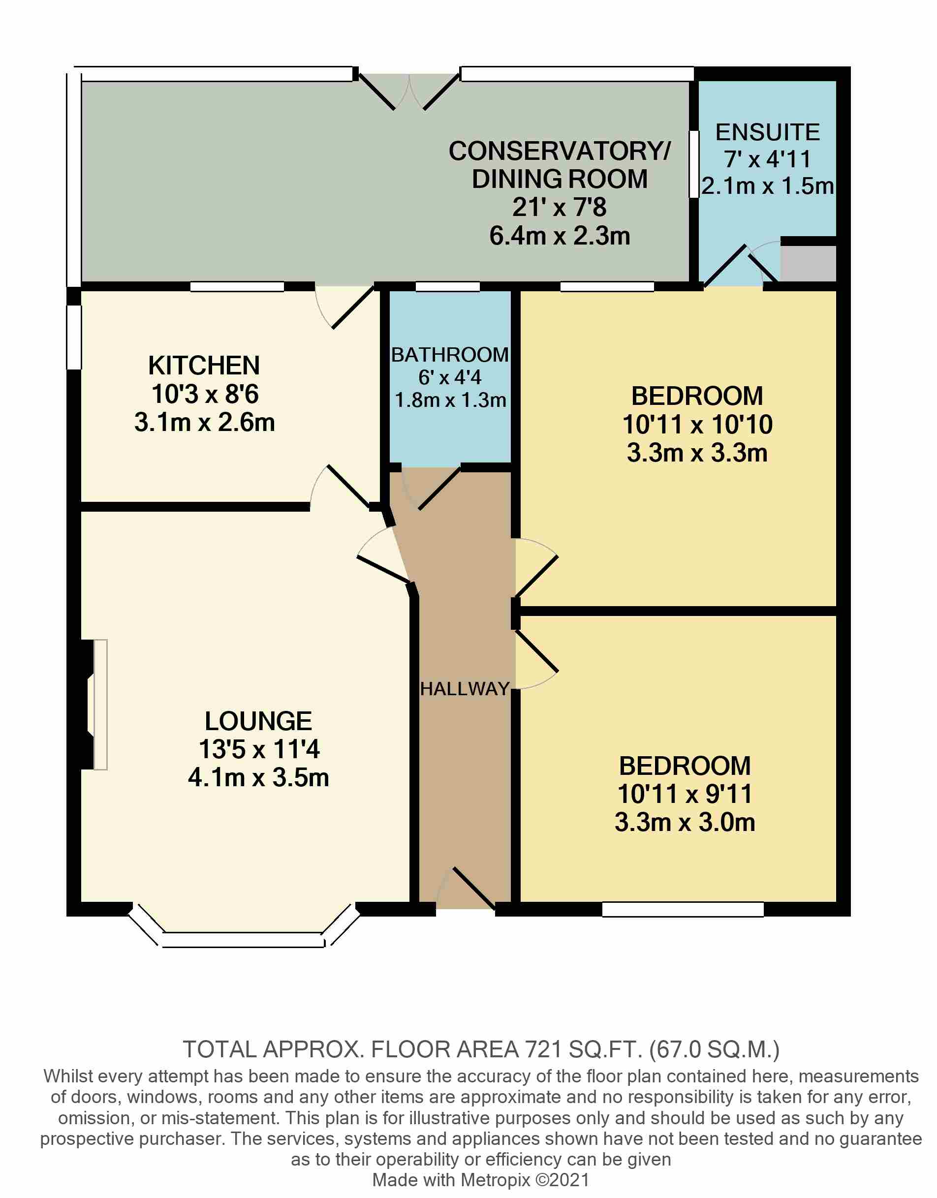 Spendmore Lane, Coppull, Chorley PR7, 2 bedroom semidetached bungalow