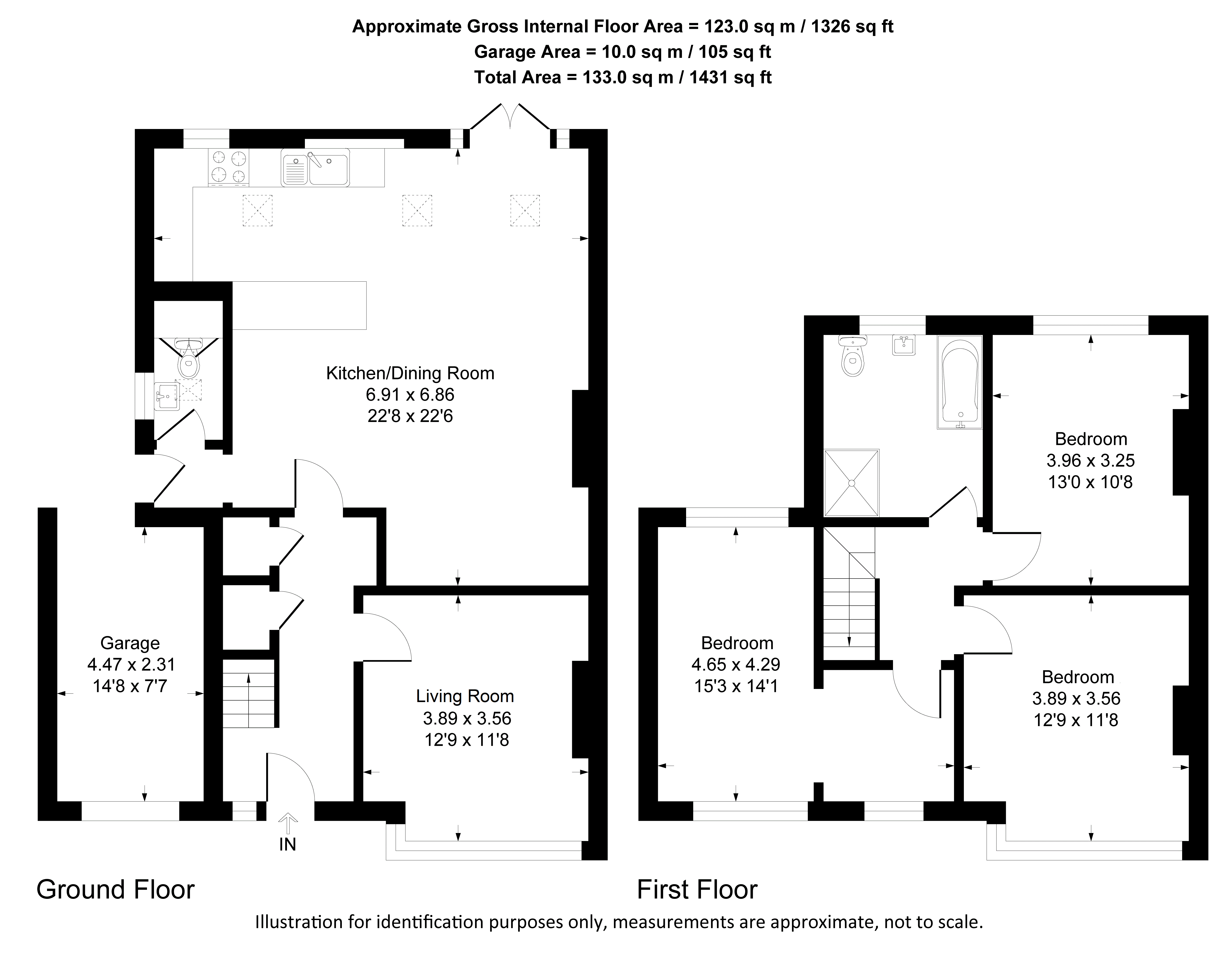 17, Somerset Close, New Malden floorplan
