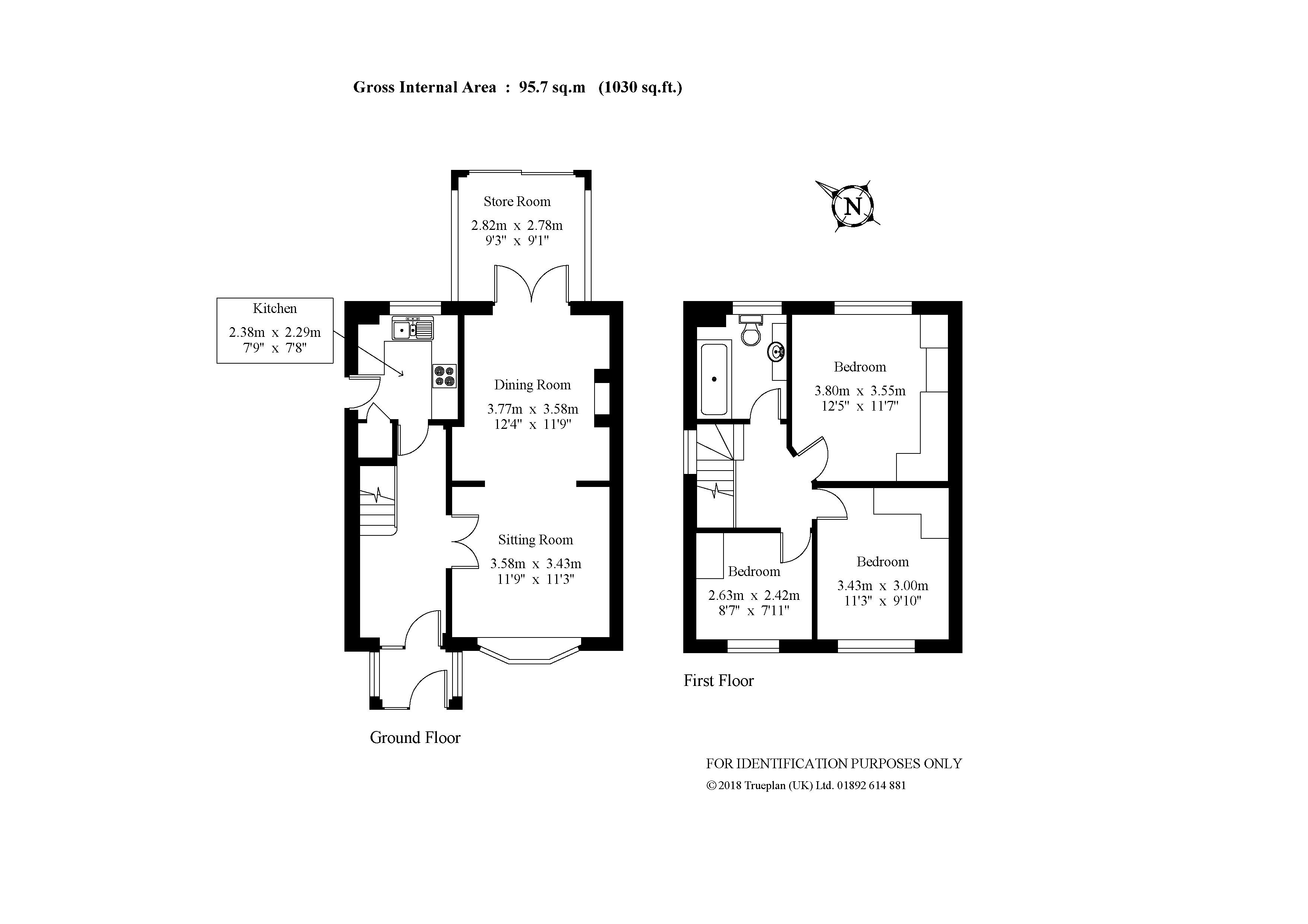 3 Bedrooms Semi-detached house for sale in St. Marys Drive, Pound Hill, Crawley, West Sussex RH10