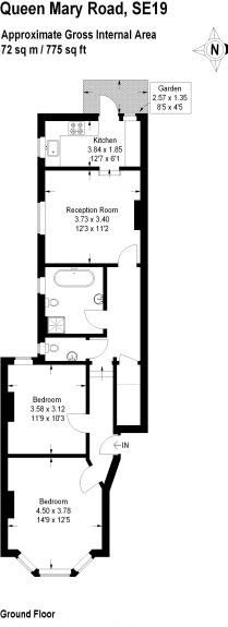 2 Bedrooms Flat for sale in Queen Mary Road, London SE19
