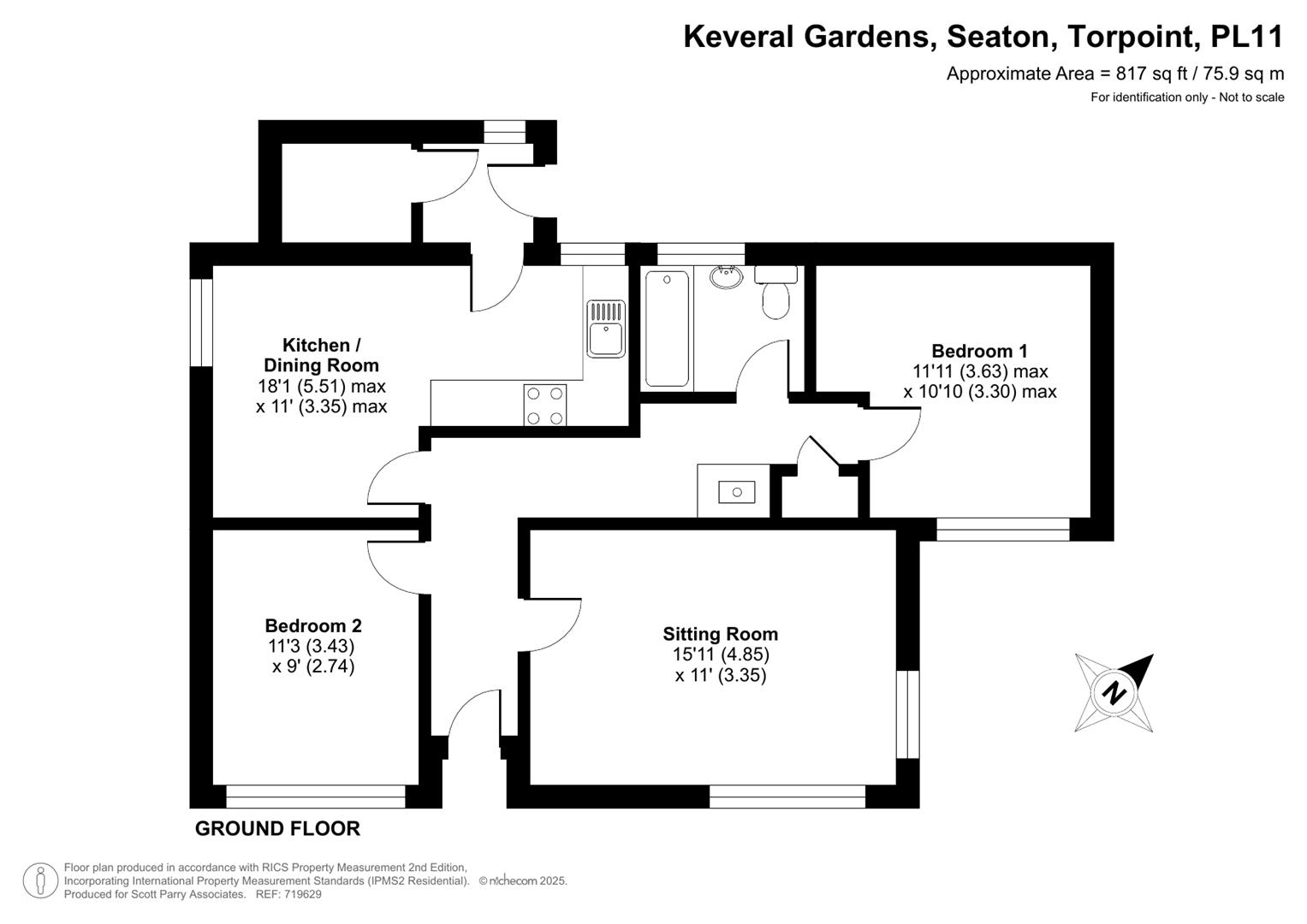 Malmo, 7 Keveral Gardens, Torpoint floorplan