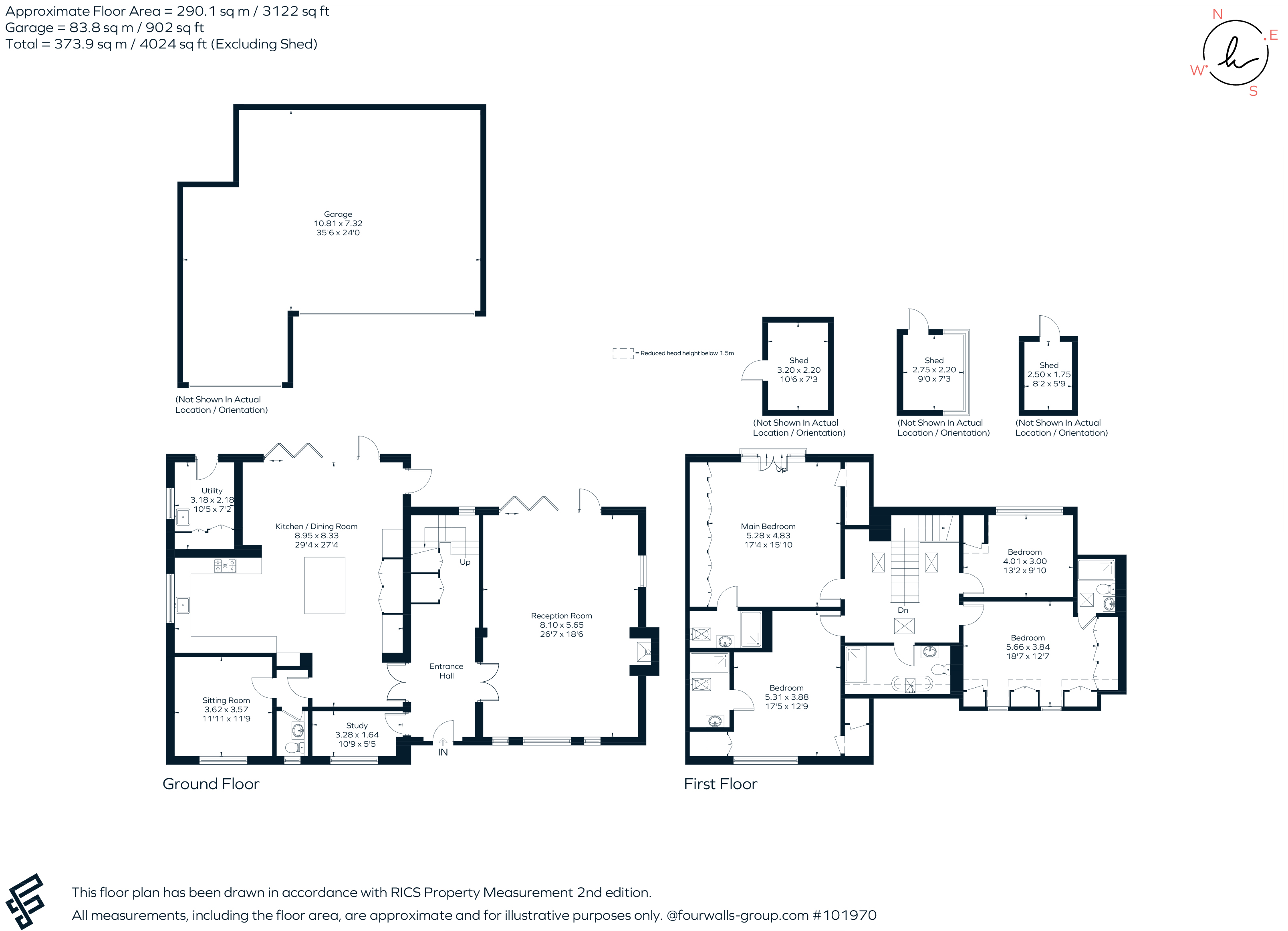 Woodside, Dell Road, Finchampstead floorplan