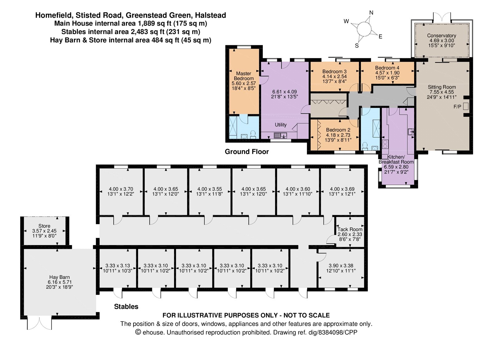 4 Bedrooms Bungalow for sale in Stisted Road, Greenstead Green, Halstead, Essex CO9