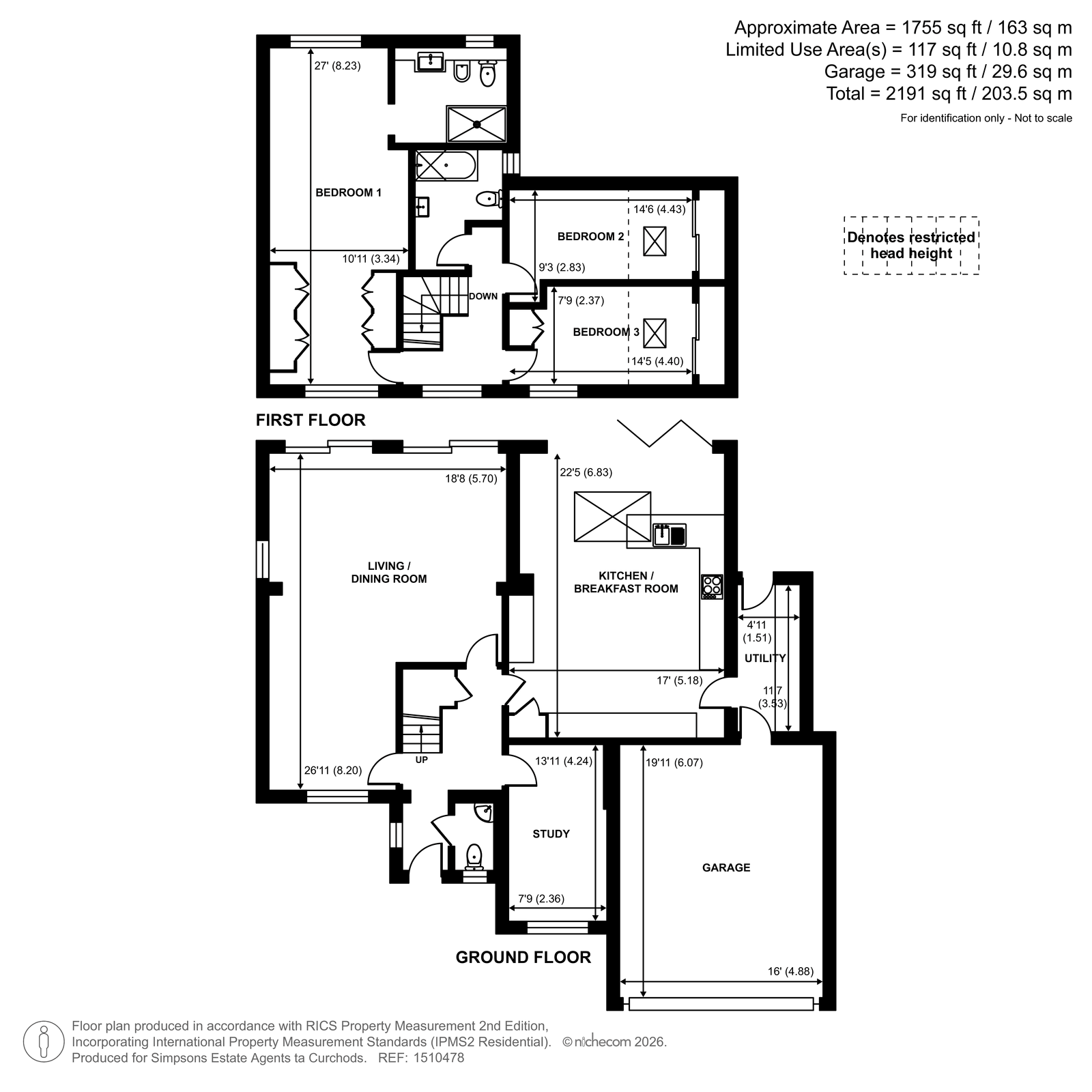 40, Eastwick Road, Walton-on-Thames floorplan