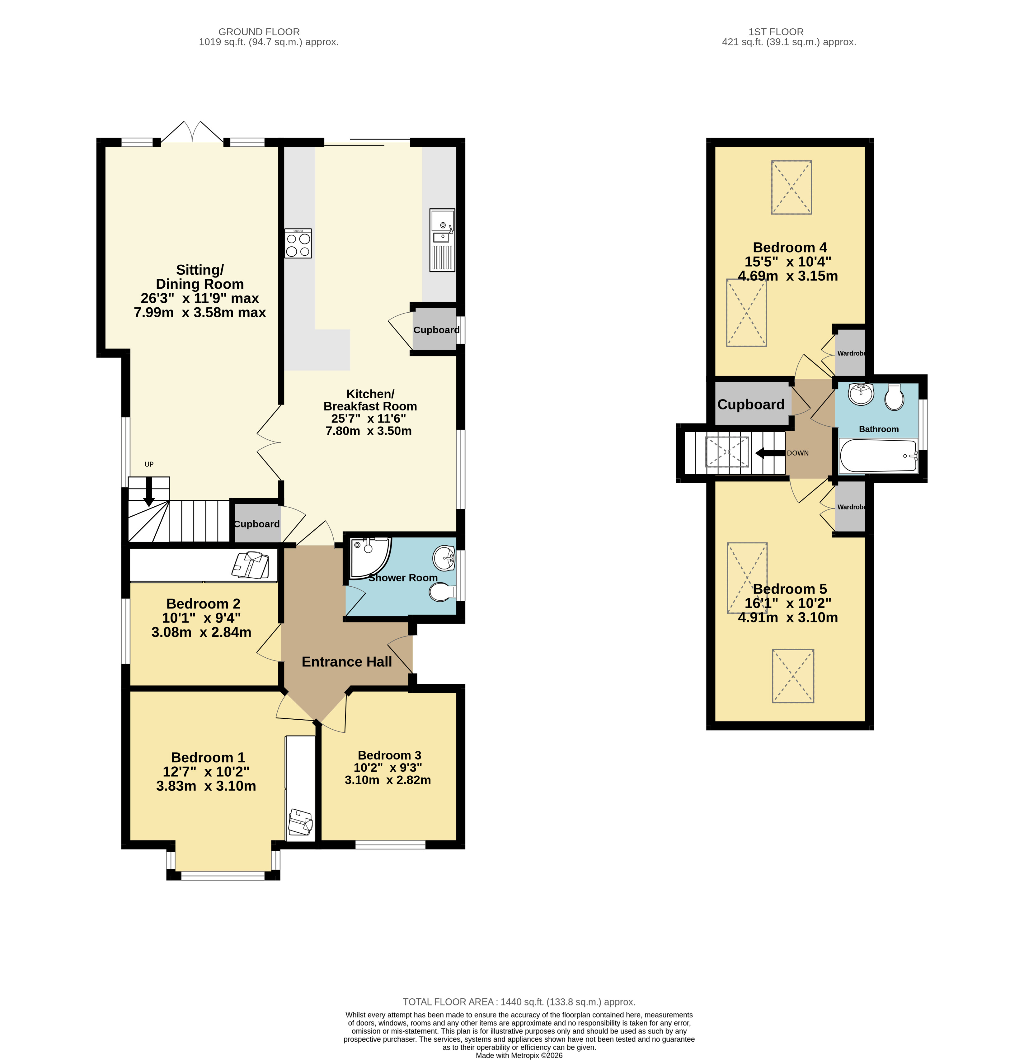 25, Leigh Road, New Milton floorplan