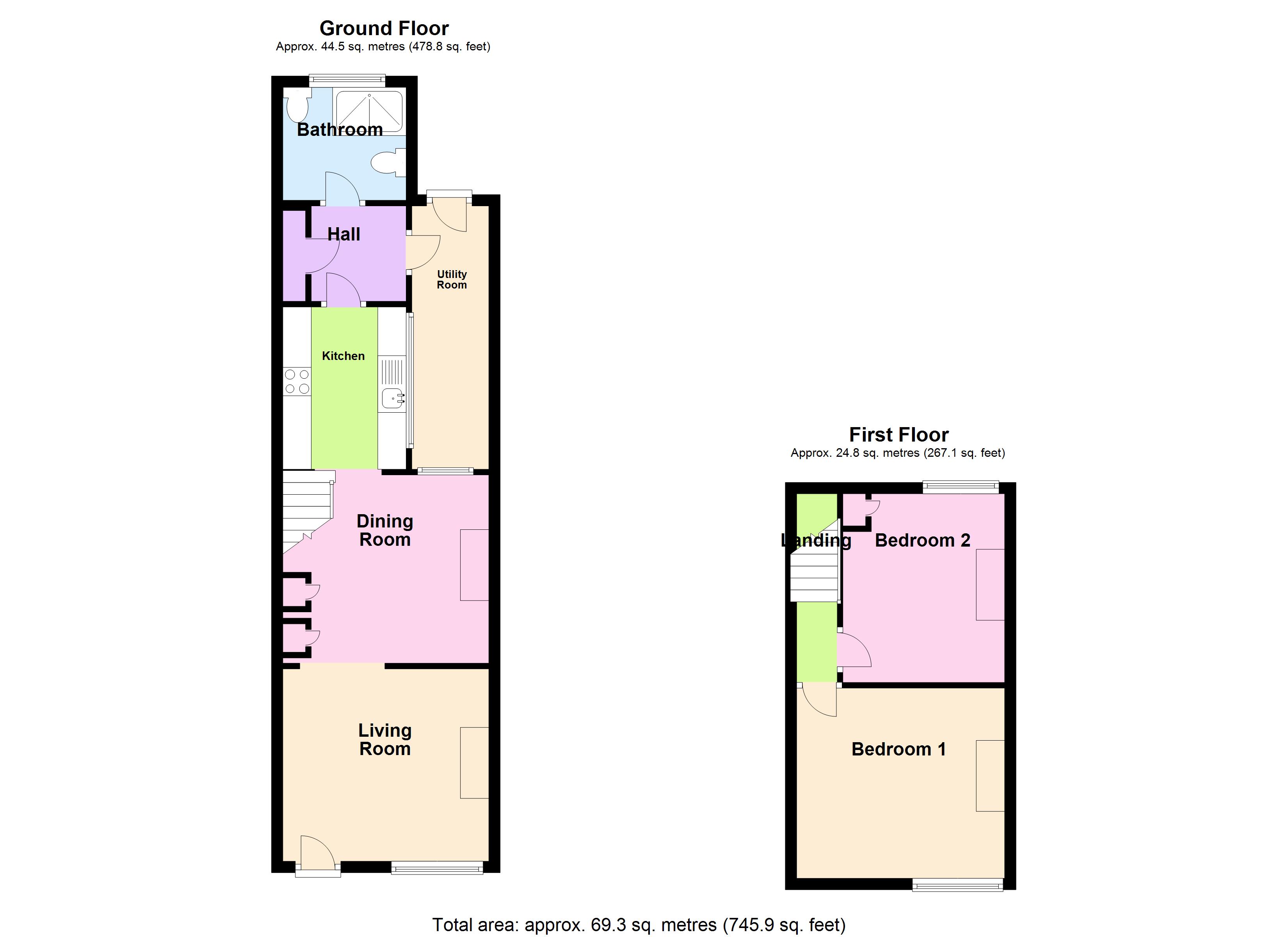 2 Bedrooms Terraced house for sale in Fingringhoe Road, Colchester, Essex CO2