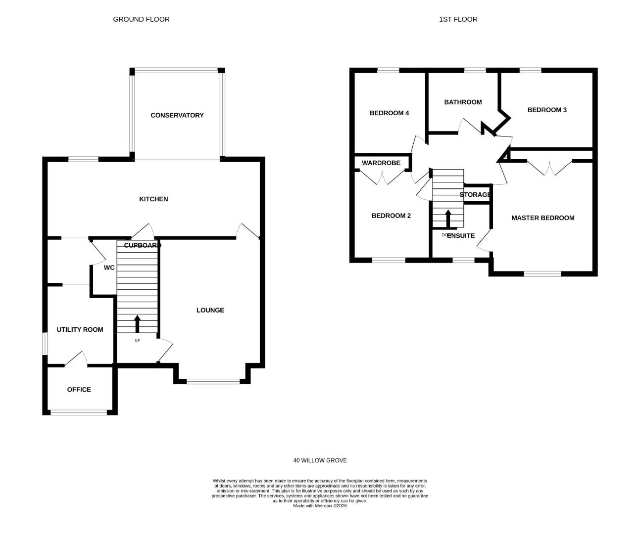 Willow Grove, Menstrie floorplan