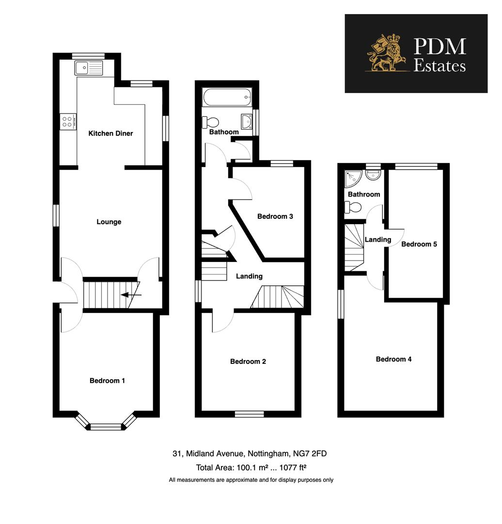 31, Midland Avenue, Nottingham floorplan