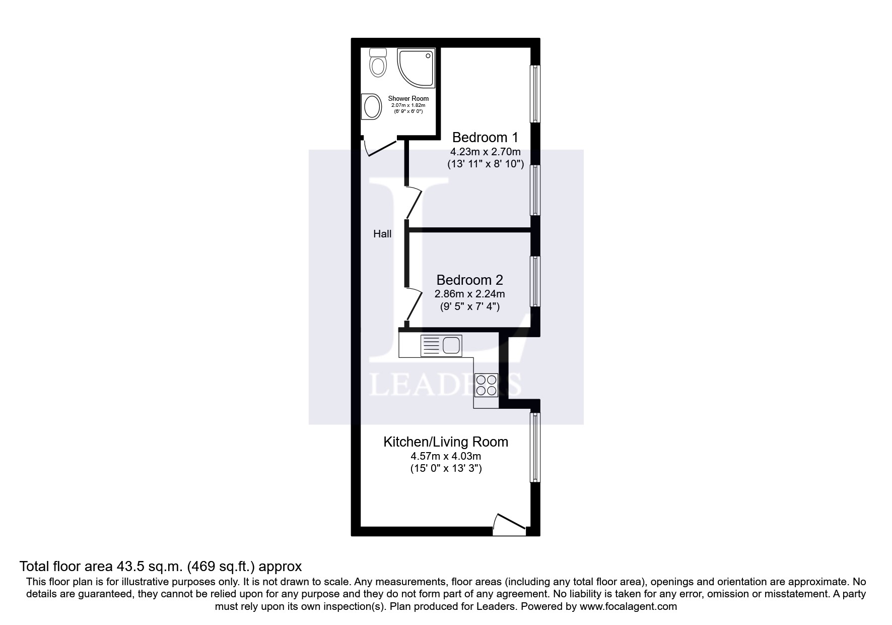 Chambers Street, Alvaston, Derby DE24, 2 bedroom flat to rent