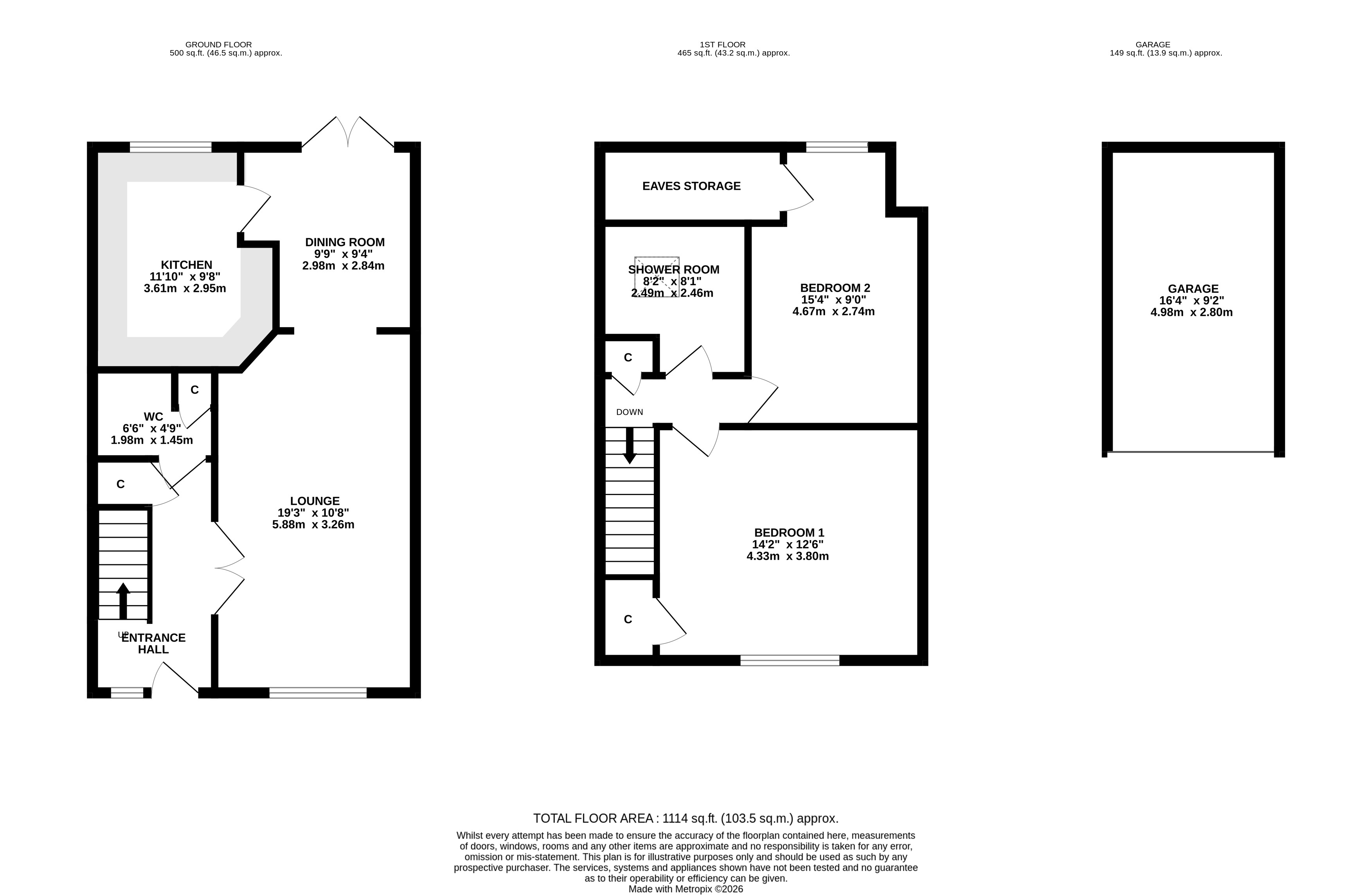 3, High House Mews, Ilkley floorplan