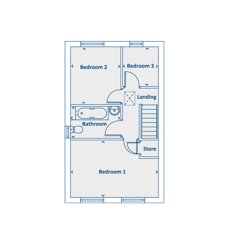 "The Kendal" at Chamberlain Way, Peterborough PE4, 3 bedroom property