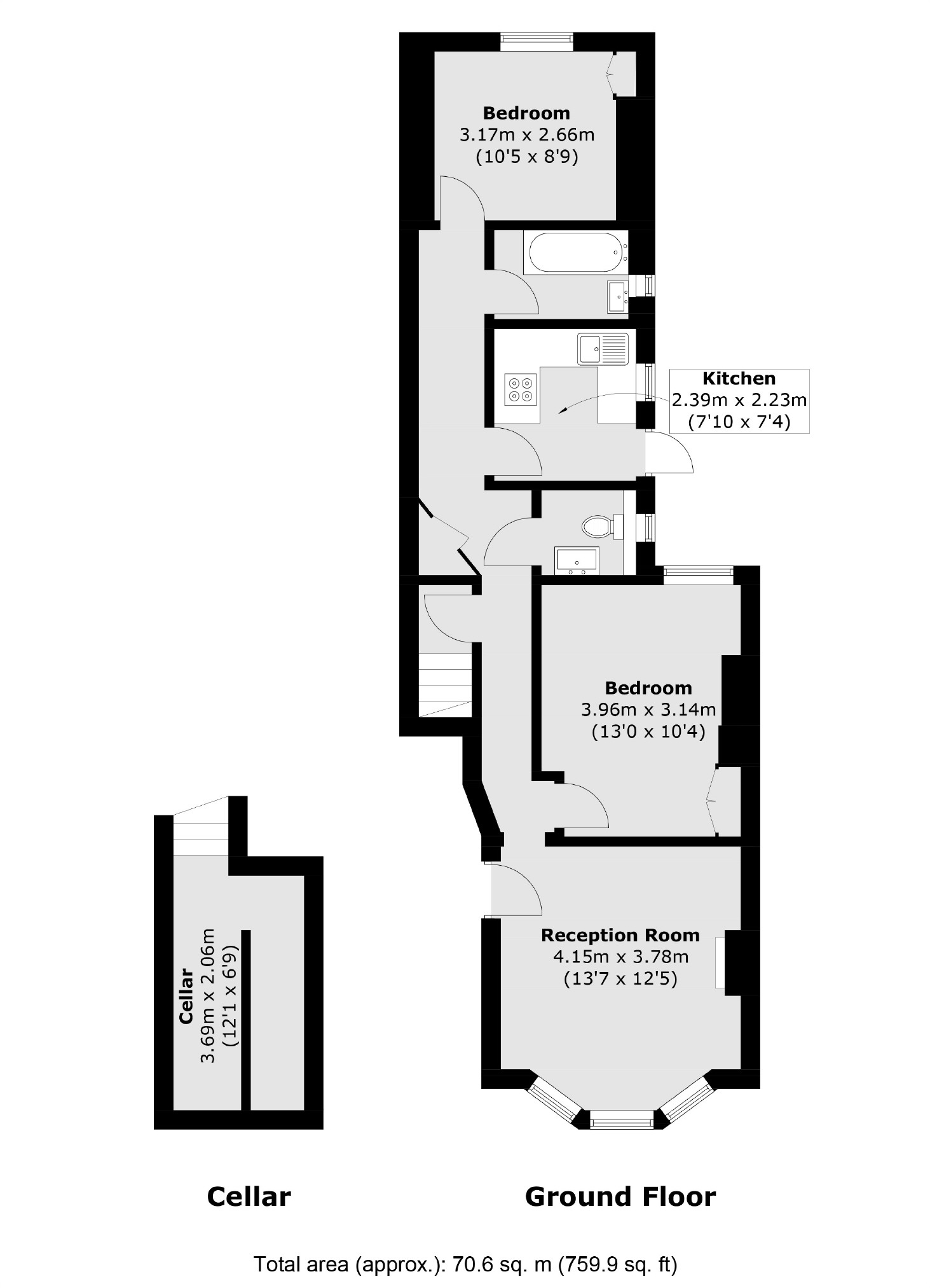 GFF, 81, Cavendish Road, London floorplan