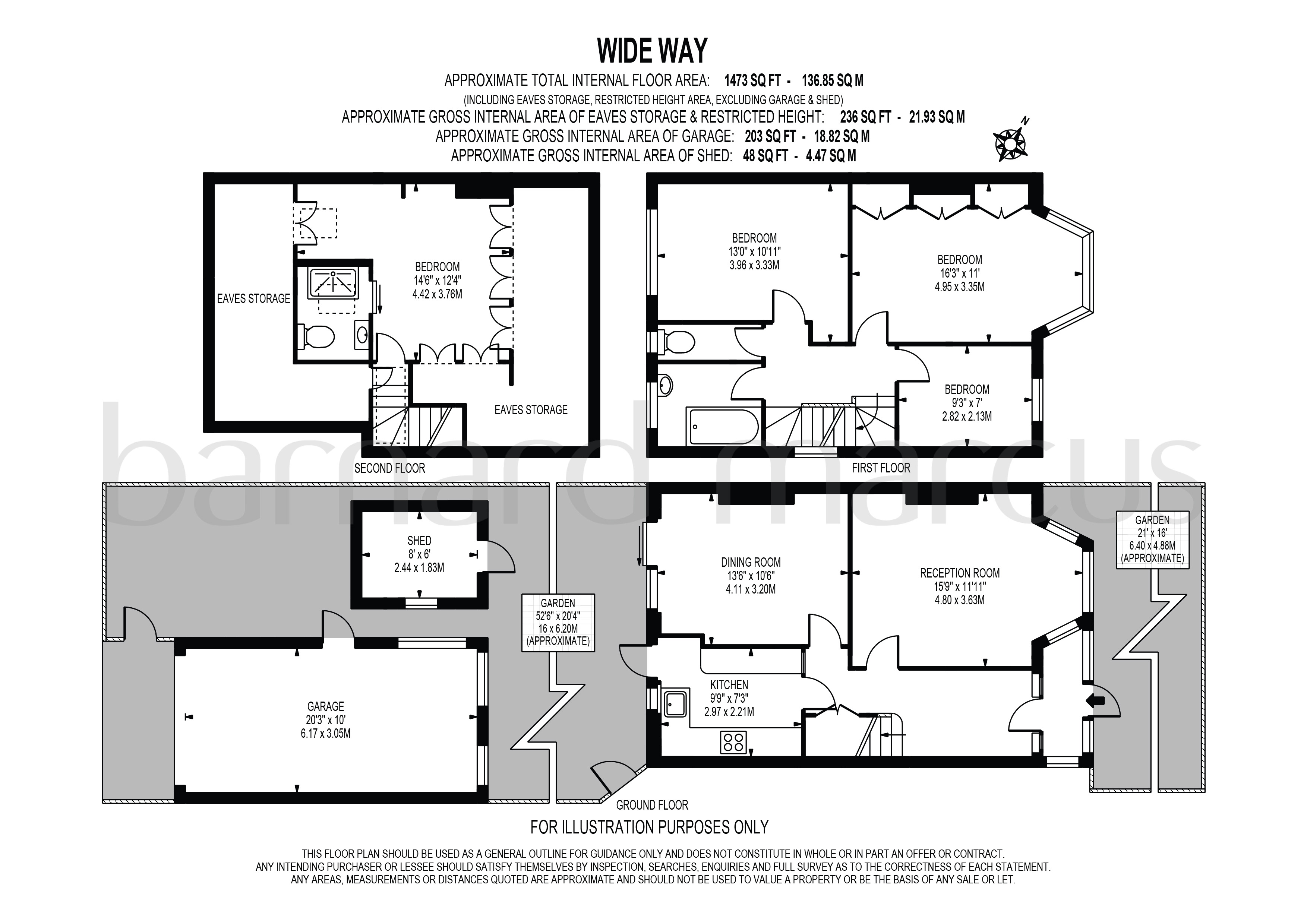 26, Wide Way, MITCHAM floorplan
