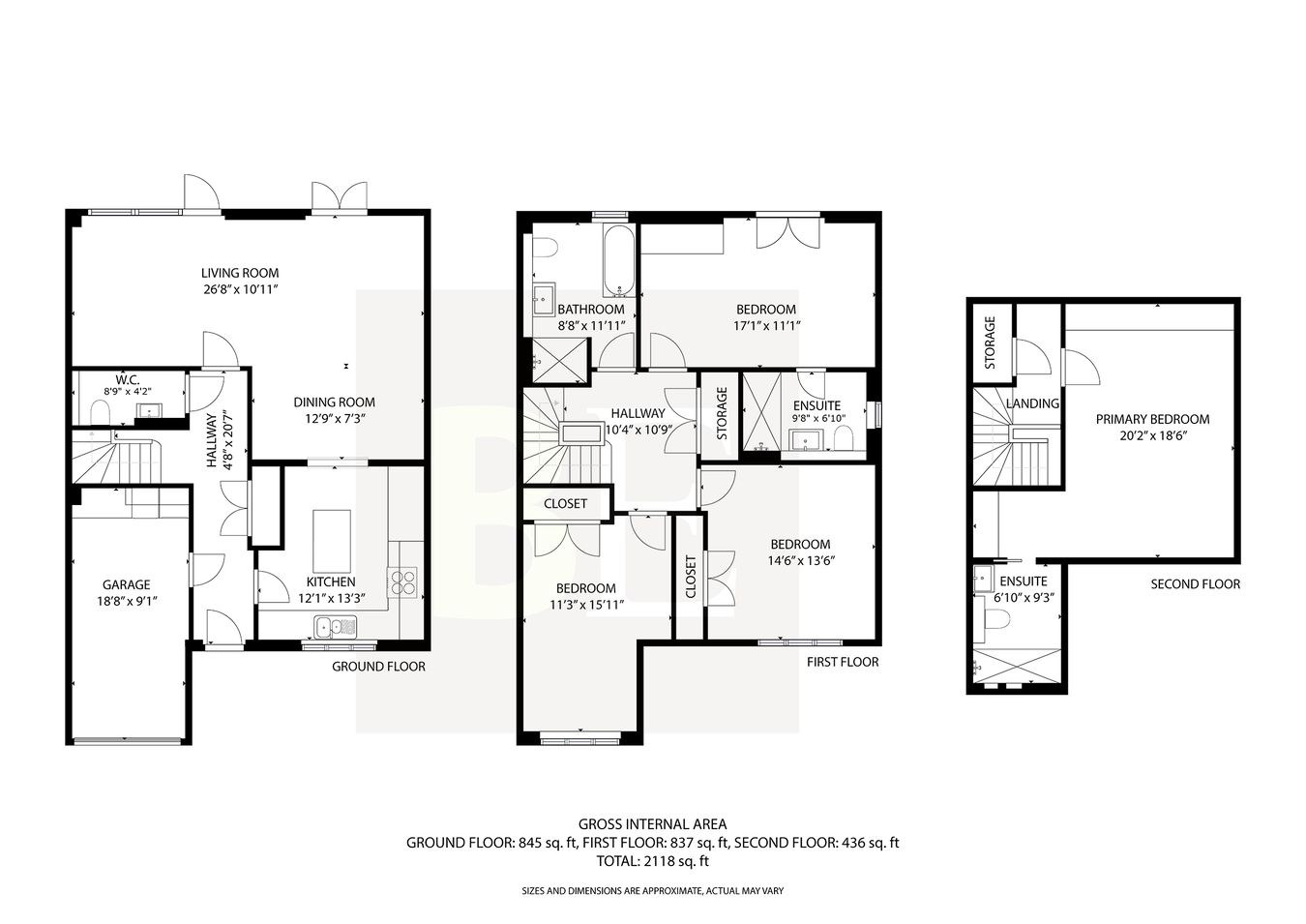 No 2 Tourville, La Route de Noirmont, St Brelade floorplan